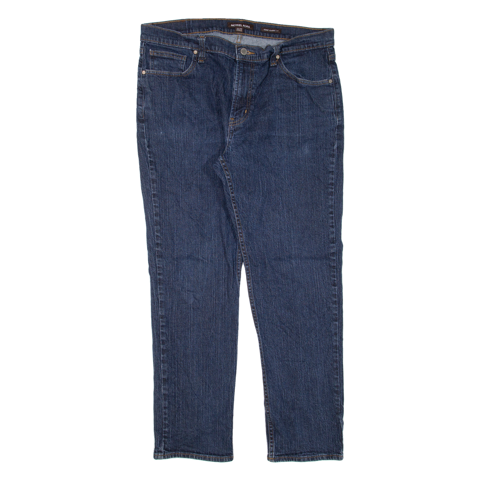 MICHAEL KORS Mens Jeans Blue Classic Tapered W34 L27 Refurbished - N/A refurbished available on Cerqular