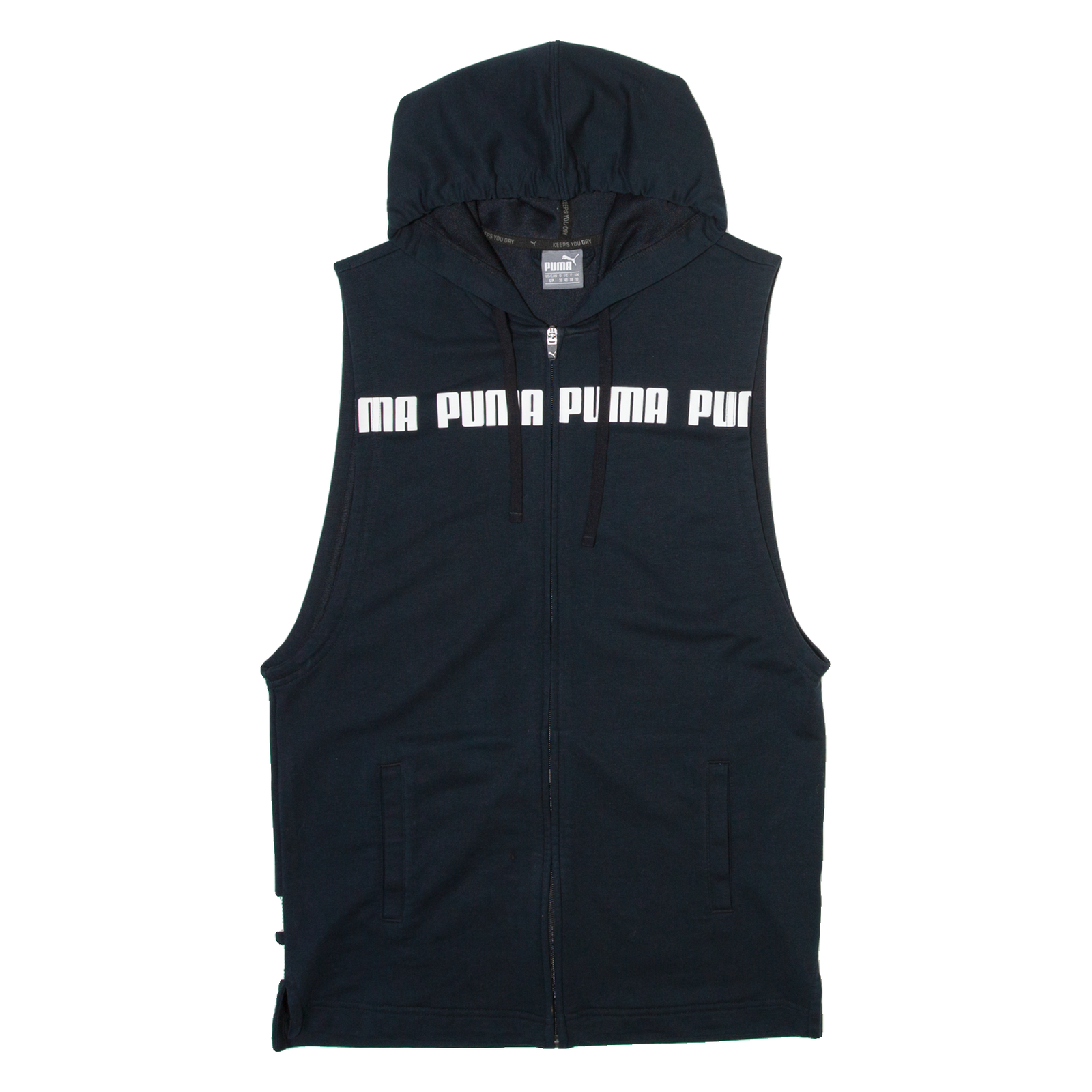 PUMA Vest Womens Black Hoodie UK 10 Refurbished - N/A refurbished available on Cerqular
