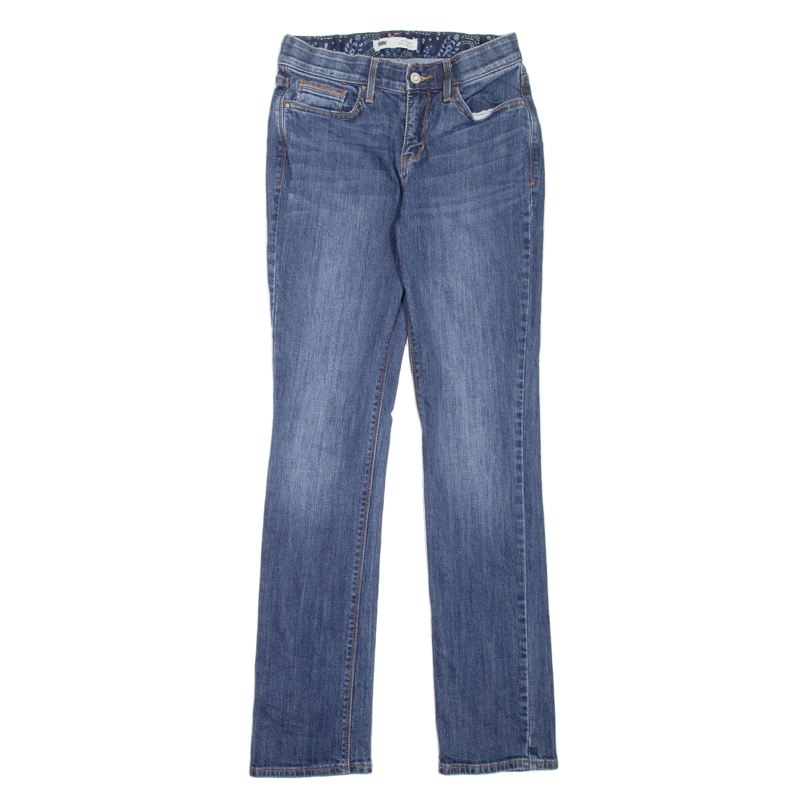 LEVI'S 525 Womens Jeans Blue Slim Straight Stone Wash W27 L32 Refurbished - N/A refurbished available on Cerqular