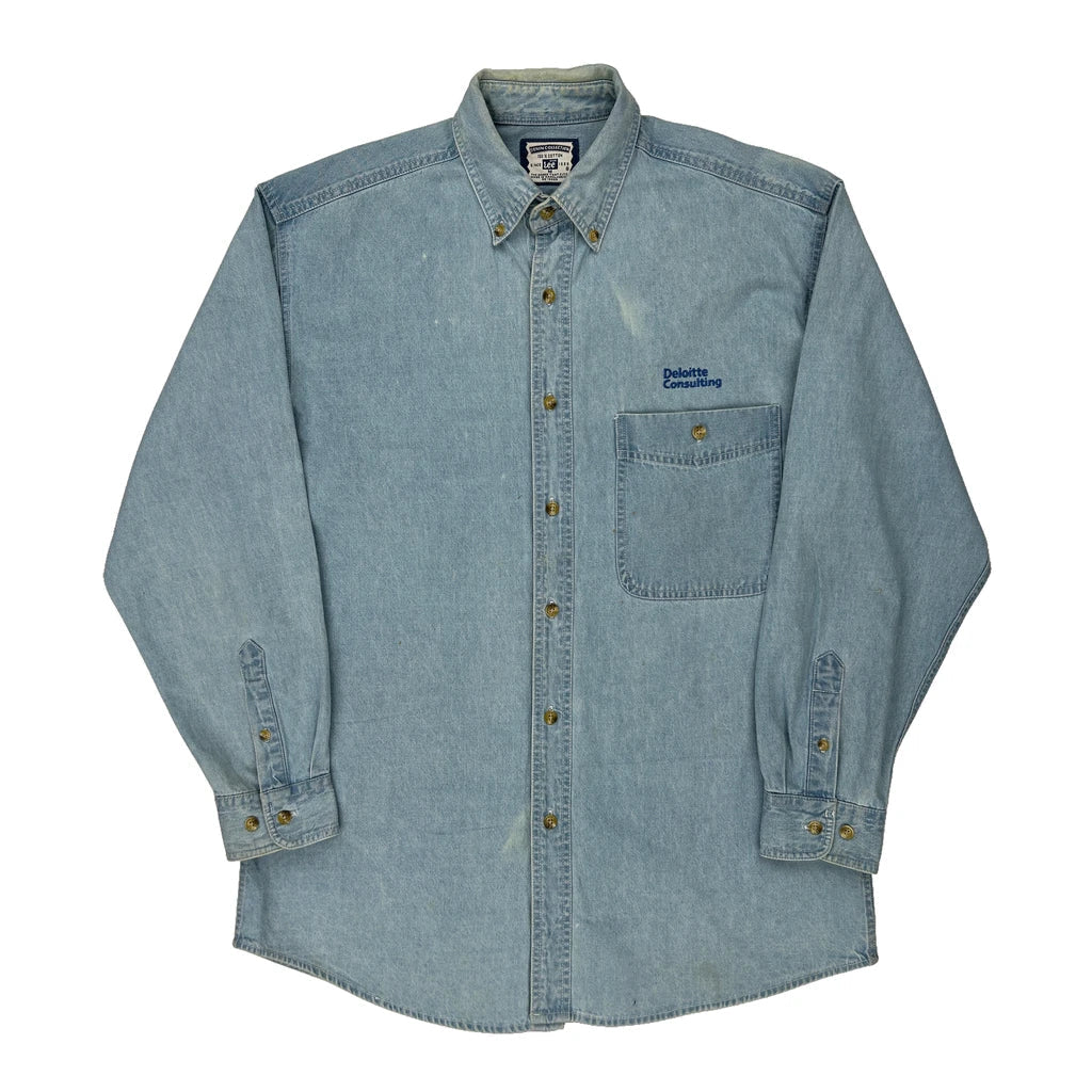 Buy Lee Denim Shirt - Medium Light Wash Cotton Refurbished - $37.51 Lee Denim Shirt - Medium Light Wash Cotton Refurbished - Thrifted (note: this is a term often used to describe second- refurbished available on Cerqular