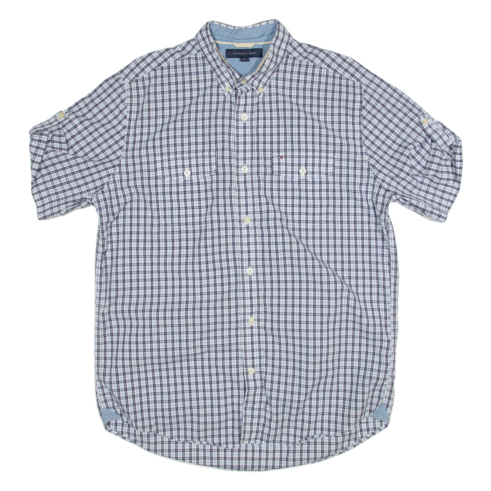 Buy TOMMY HILFIGER Mens Shirt Blue Check M Refurbished - $31.19 TOMMY HILFIGER Mens Shirt Blue Check M Refurbished - N/A refurbished available on Cerqular
