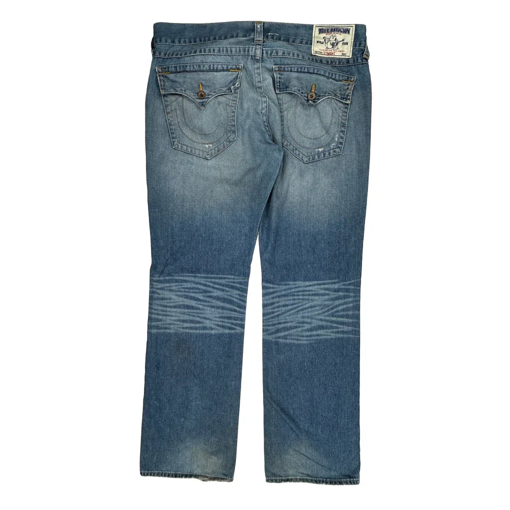 True Religion Jeans - 39W 30L Blue Cotton Refurbished - Thrifted (note: this is a term often used to describe second- refurbished available on Cerqular