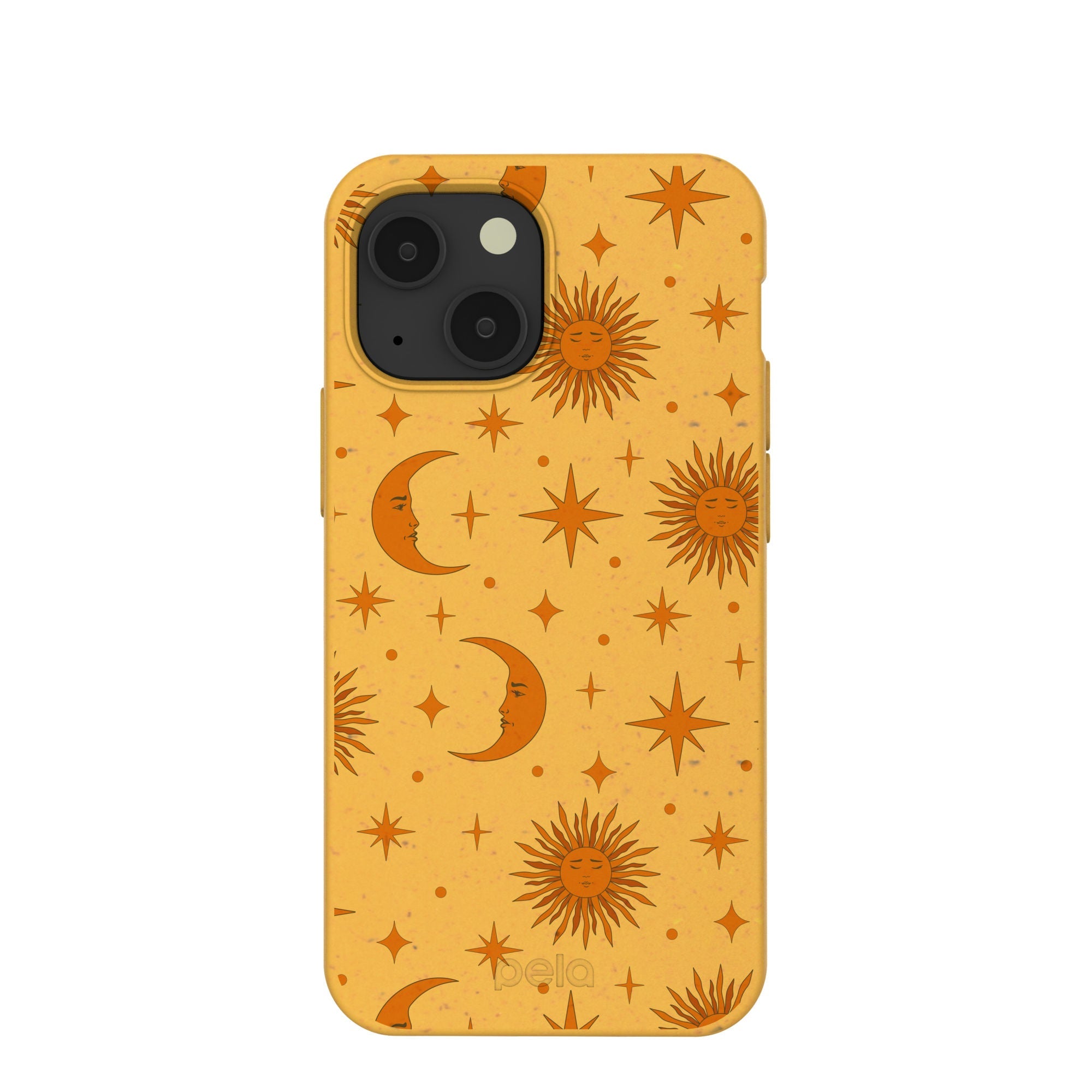 Honey Sun and Moon iPhone 13 Mini Case Refurbished - Pela Case refurbished available on Cerqular