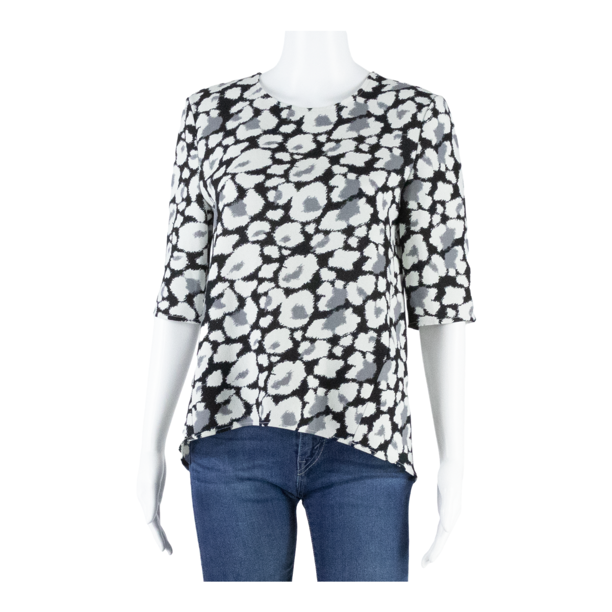 WHISTLES Oversized Womens Oversized Top Black Spotted UK 8 Refurbished - N/A refurbished available on Cerqular