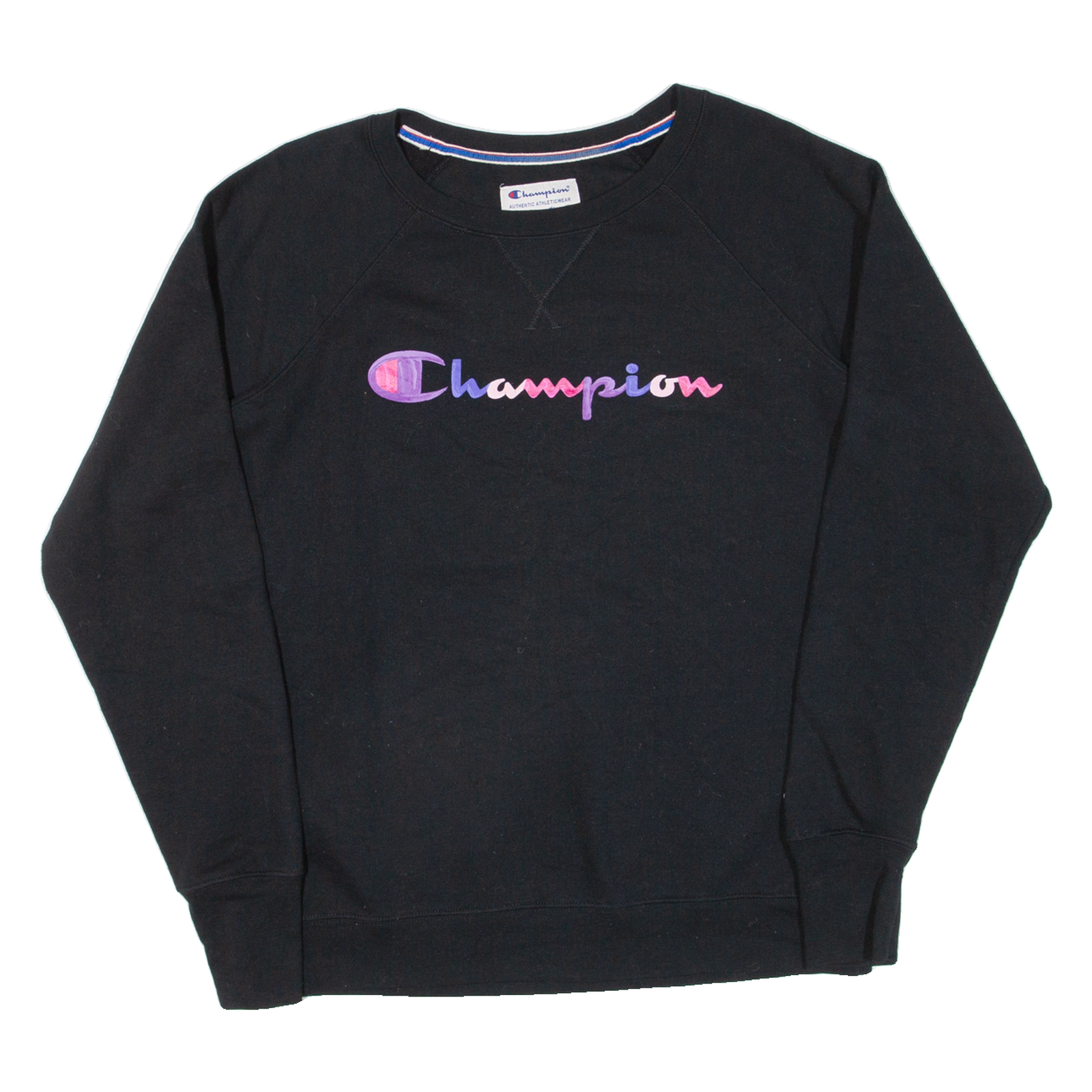CHAMPION Womens Sweatshirt Black L Refurbished - N/A refurbished available on Cerqular