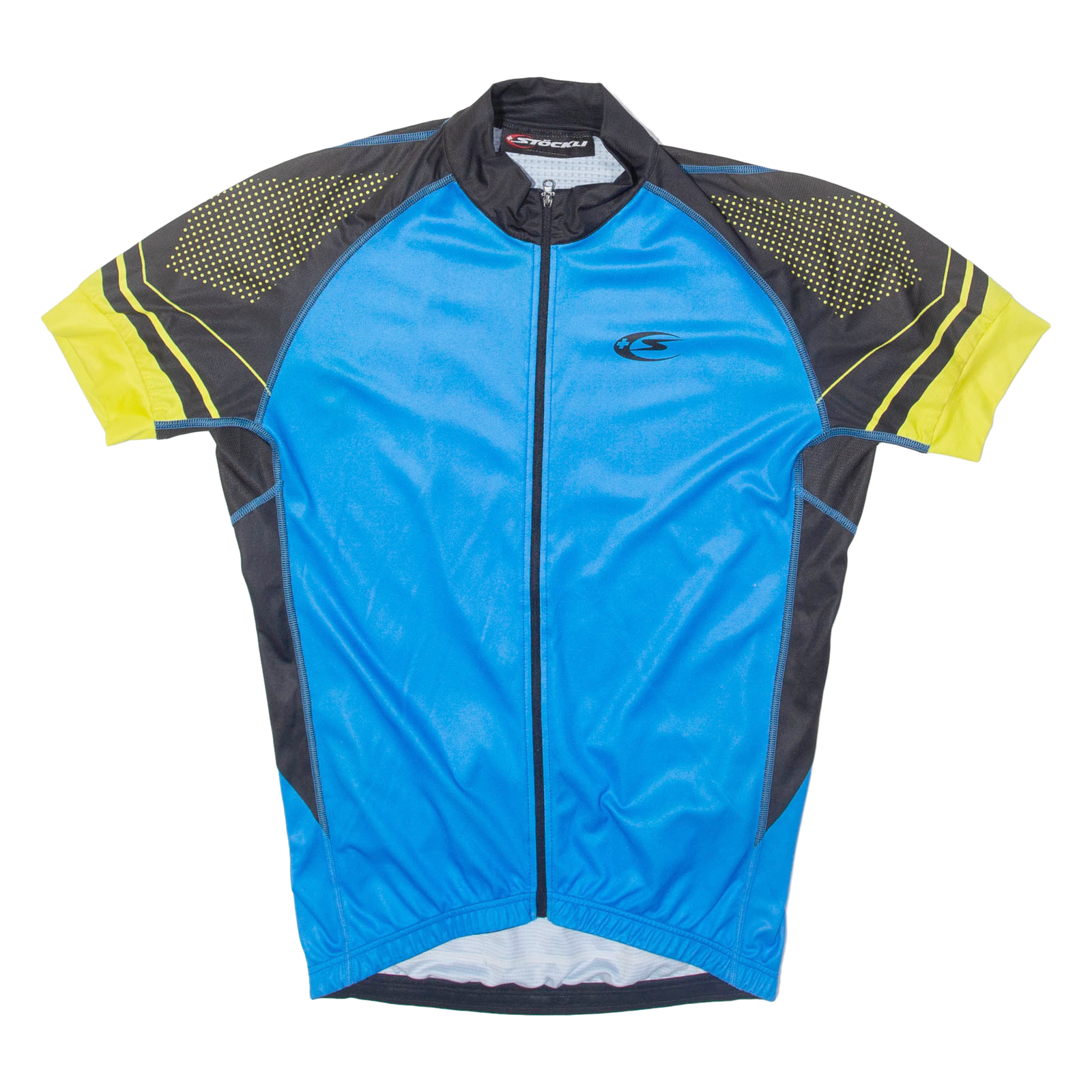 STOCKLI Full Zip Cycling Mens Jersey Blue M Refurbished - N/A refurbished available on Cerqular
