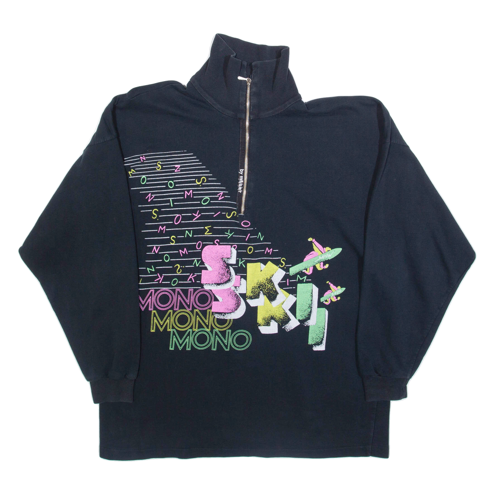 MASSER Ski Mens Sweatshirt Black 1/4 Zip L Refurbished - N/A refurbished available on Cerqular