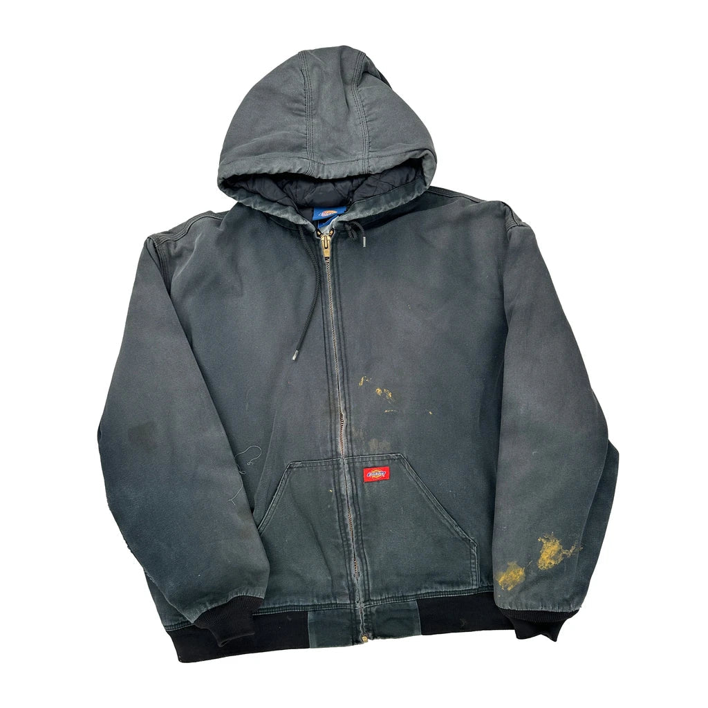 Dickies Jacket - XL Black Cotton Refurbished - Thrifted (note: this is a term often used to describe second- refurbished available on Cerqular