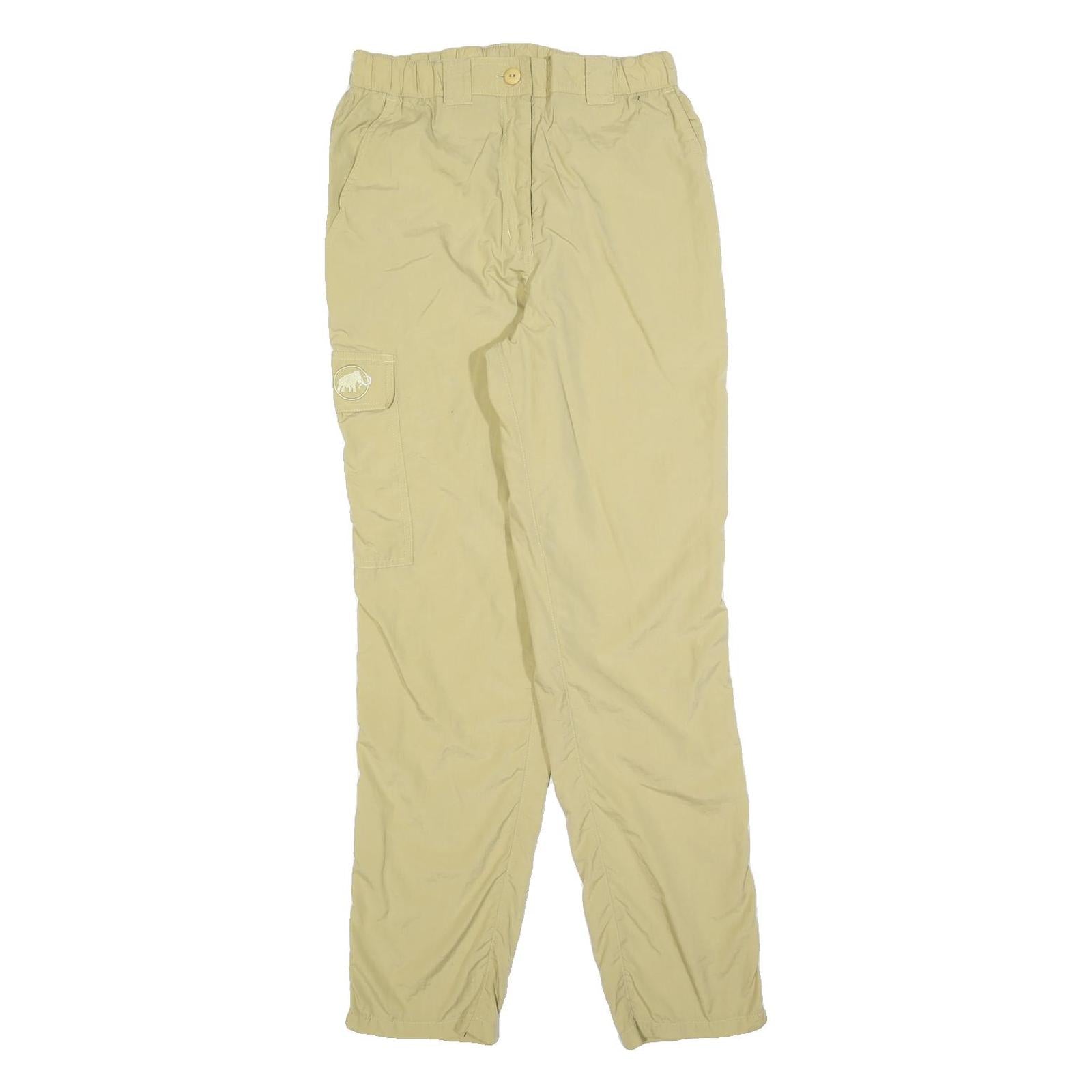 MAMMUT Womens Polyester Blend Regular Beige Cargo Trousers W28 L30 Outdoor Zip Refurbished - N/A refurbished available on Cerqular
