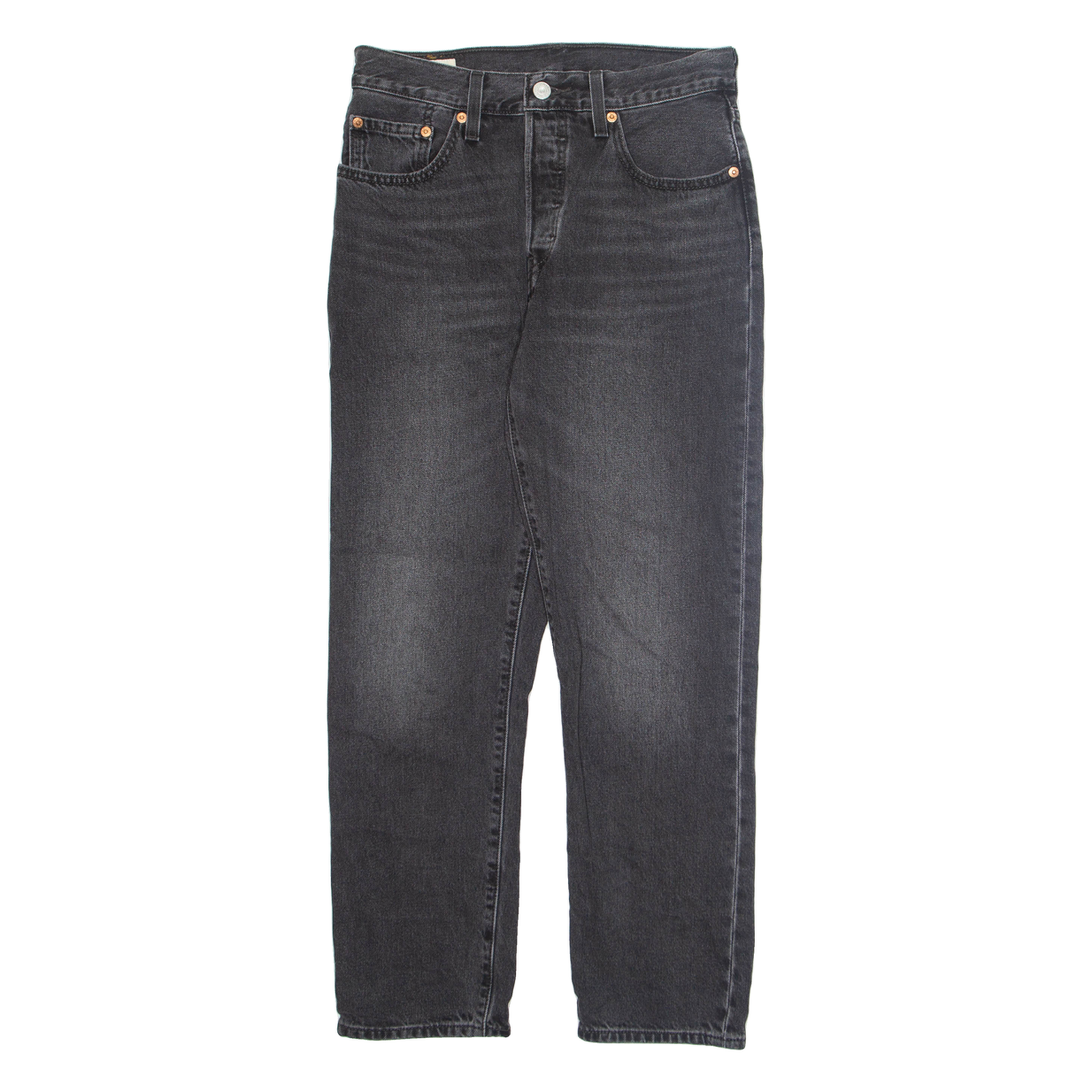 LEVI'S 501 BIG E Jeans Mens Grey Regular Straight W27 L28 Refurbished - N/A refurbished available on Cerqular
