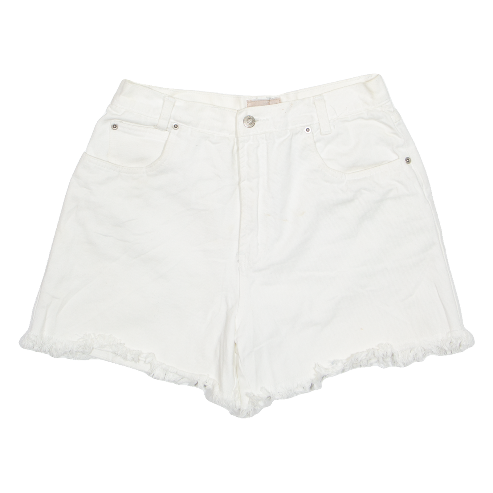 EASY WEAR High Waist Womens Denim Shorts White M W30 Refurbished - N/A refurbished available on Cerqular