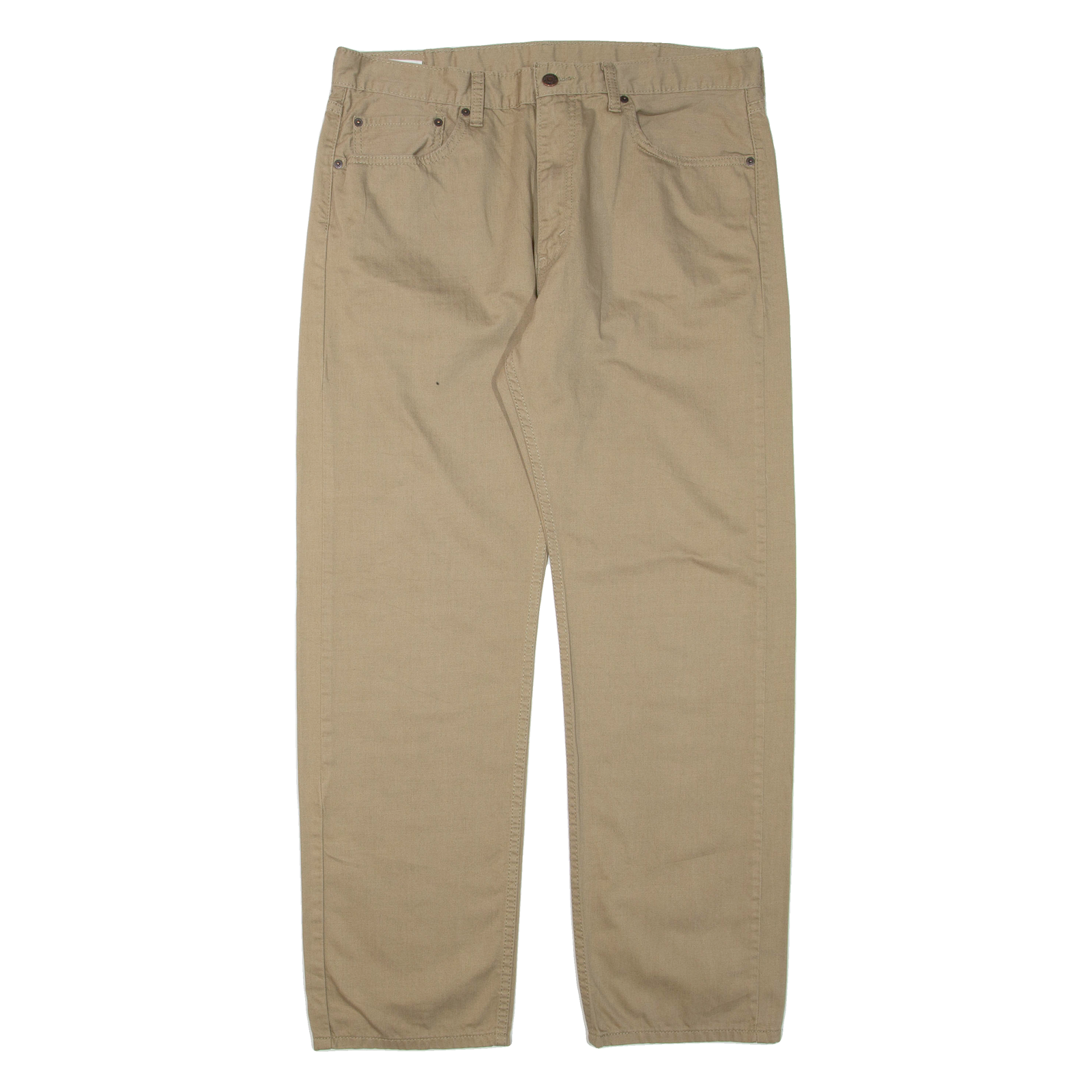 LEVI'S Womens Trousers Beige Regular Straight W38 L32 Refurbished - N/A refurbished available on Cerqular