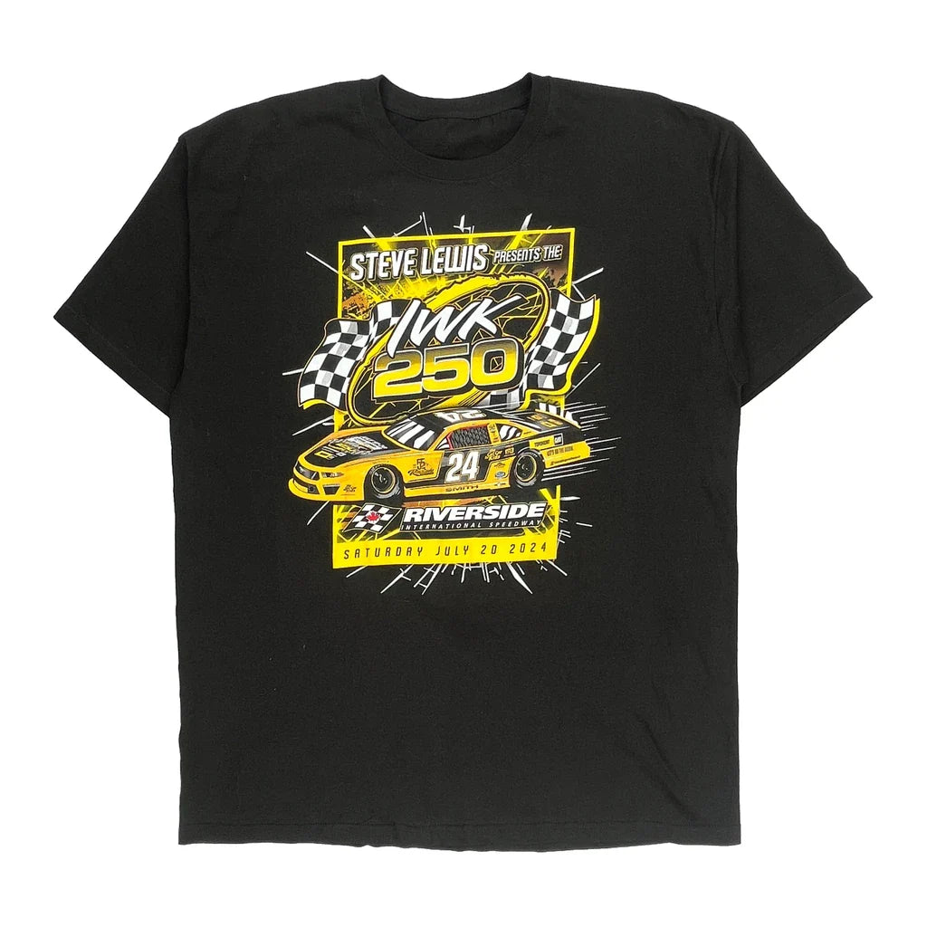Buy Iwk 250 Gildan Nascar T-Shirt - XL Black Cotton Refurbished - $25.11 Iwk 250 Gildan Nascar T-Shirt - XL Black Cotton Refurbished - Thrifted (note: this is a term often used to describe second- refurbished available on Cerqular