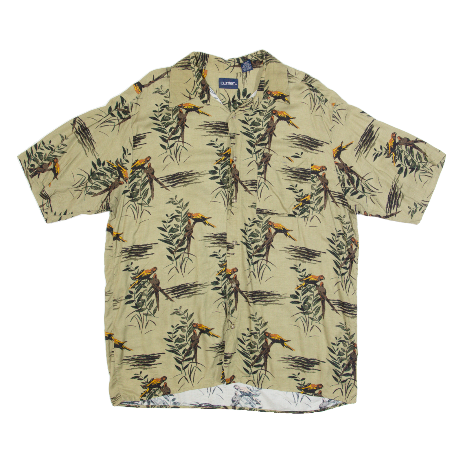 Buy PURITAN Mens Hawaiian Shirt Green Floral L Refurbished - $18.19 PURITAN Mens Hawaiian Shirt Green Floral L Refurbished - N/A refurbished available on Cerqular