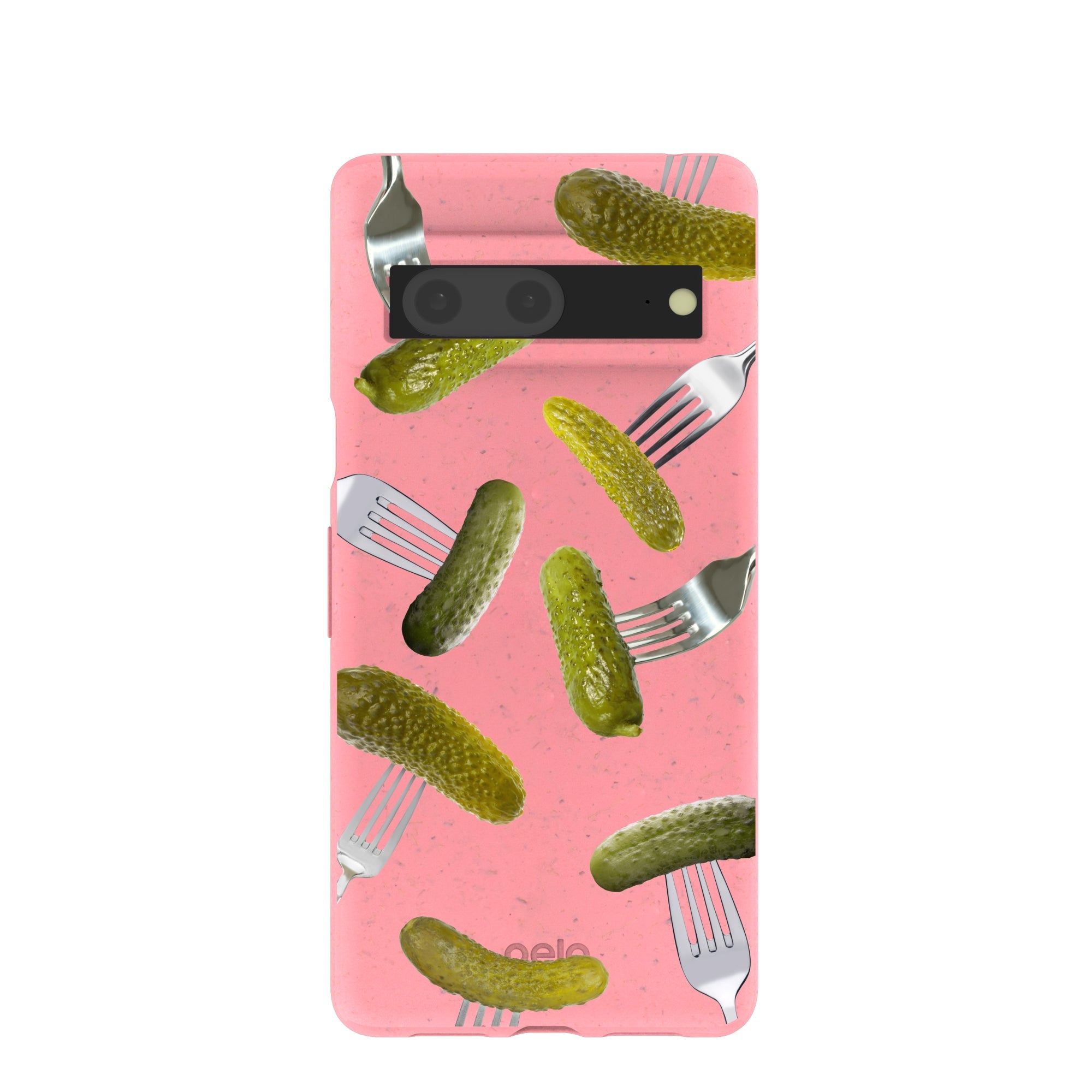 Bubblegum Pink Pickle Party Google Pixel 7 Case Refurbished - Pela Case refurbished available on Cerqular