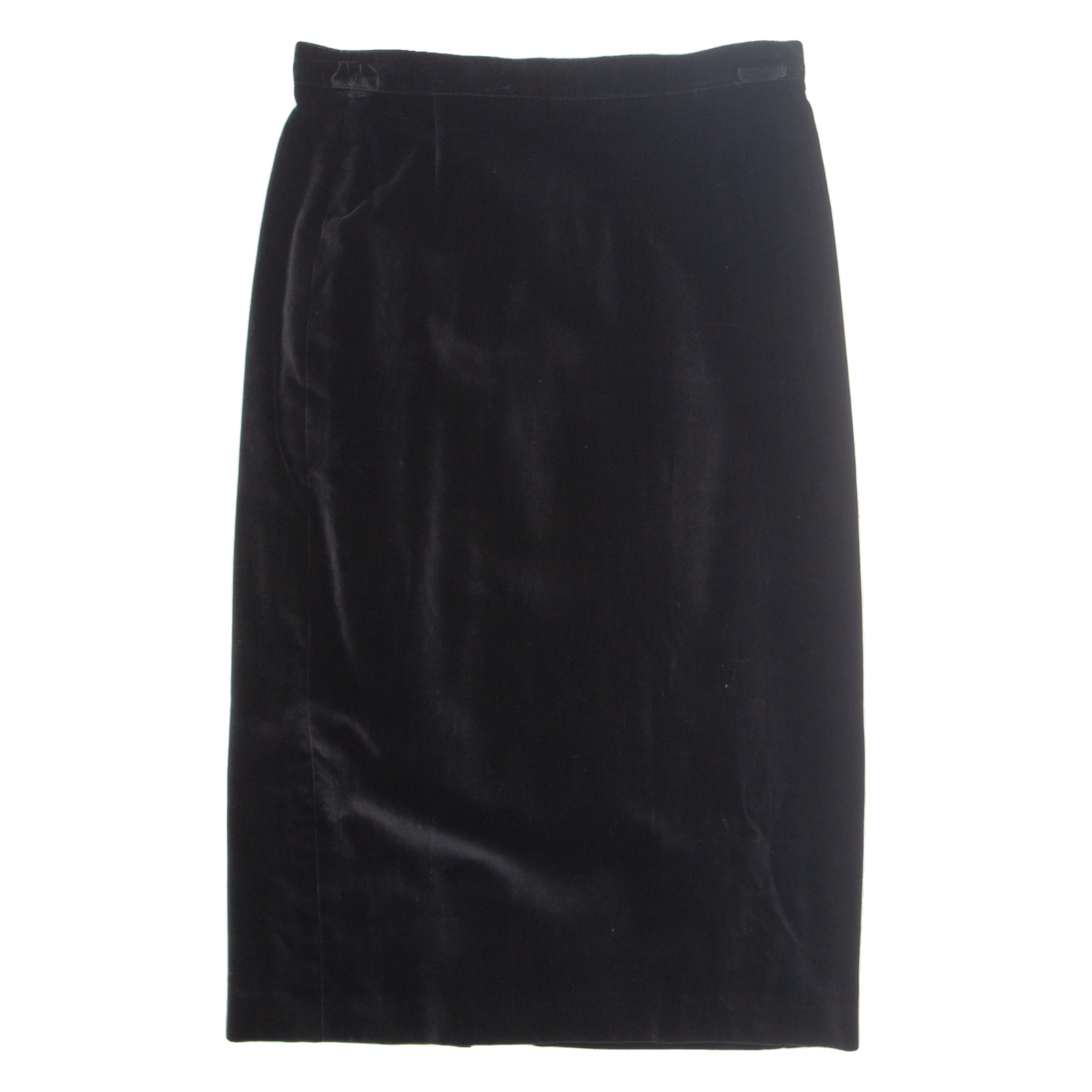 TALENTO Womens Pencil Skirt Black Midi Velvet M Refurbished - N/A refurbished available on Cerqular