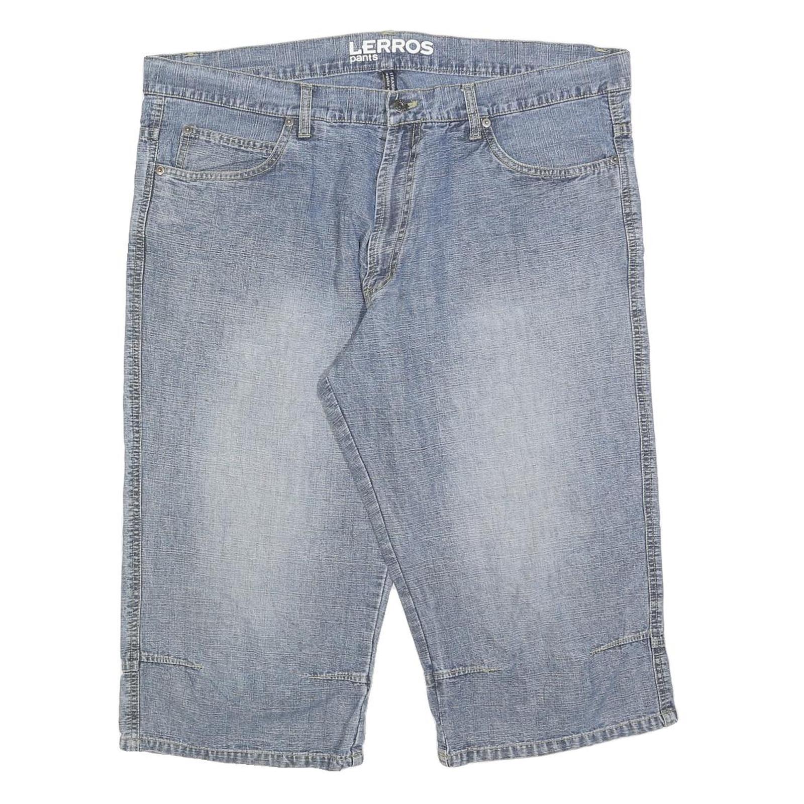 LERROS Mens Shorts Blue Denim Casual XL W40 Cotton Blend Refurbished - N/A refurbished available on Cerqular