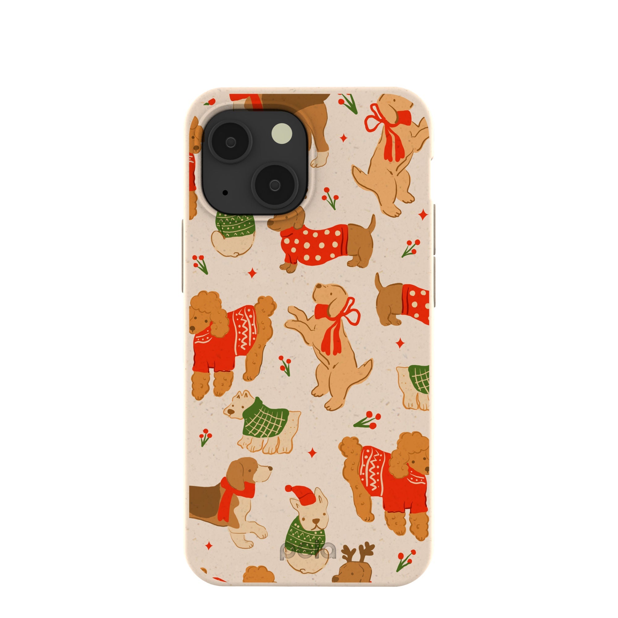 Seashell Jolly Doggos iPhone 13 Mini Case Refurbished - Pela Case refurbished available on Cerqular
