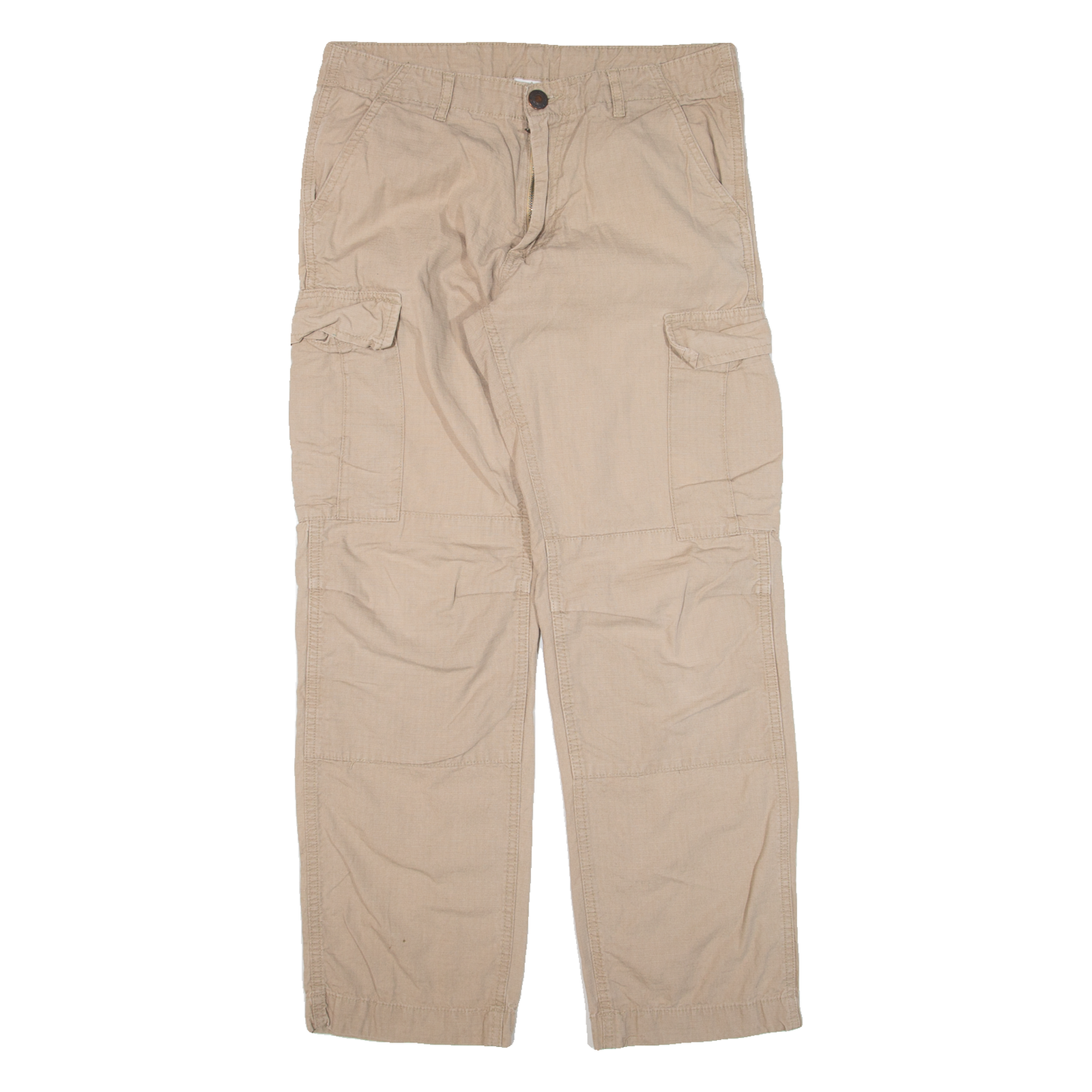 URBAN CLASSICS Cargo Mens Trousers Beige Relaxed Straight W30 L28 Refurbished - N/A refurbished available on Cerqular