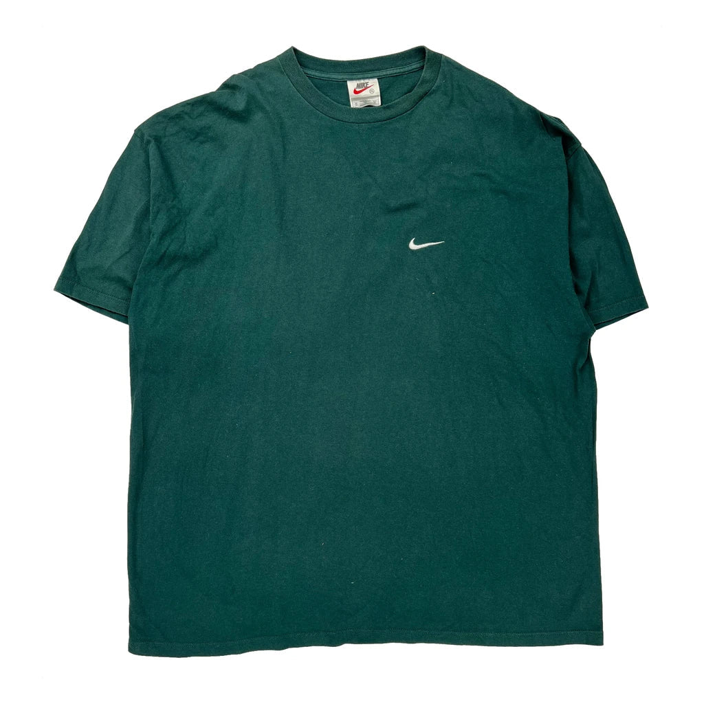 Made In USA Nike T-Shirt - 2XL Green Cotton Refurbished - Thrifted (note: this is a term often used to describe second- refurbished available on Cerqular
