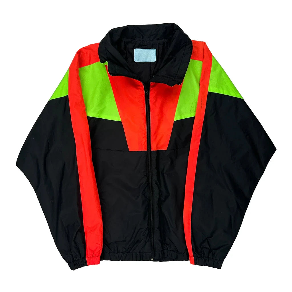 Unbranded Shell Jacket - Large Black Polyester Refurbished - Thrifted (note: this is a term often used to describe second- refurbished available on Cerqular