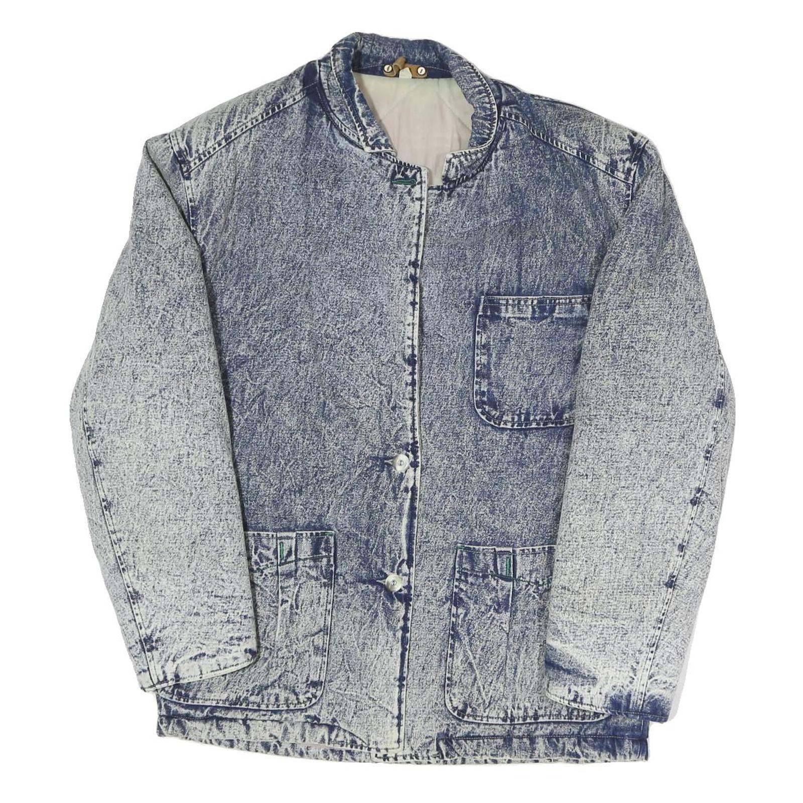 Buy Womens Blue Acid Wash Plain Button Cotton Jacket M Denim Casual Outerwear Refurbished - $45.49 Womens Blue Acid Wash Plain Button Cotton Jacket M Denim Casual Outerwear Refurbished - N/A refurbished available on Cerqular