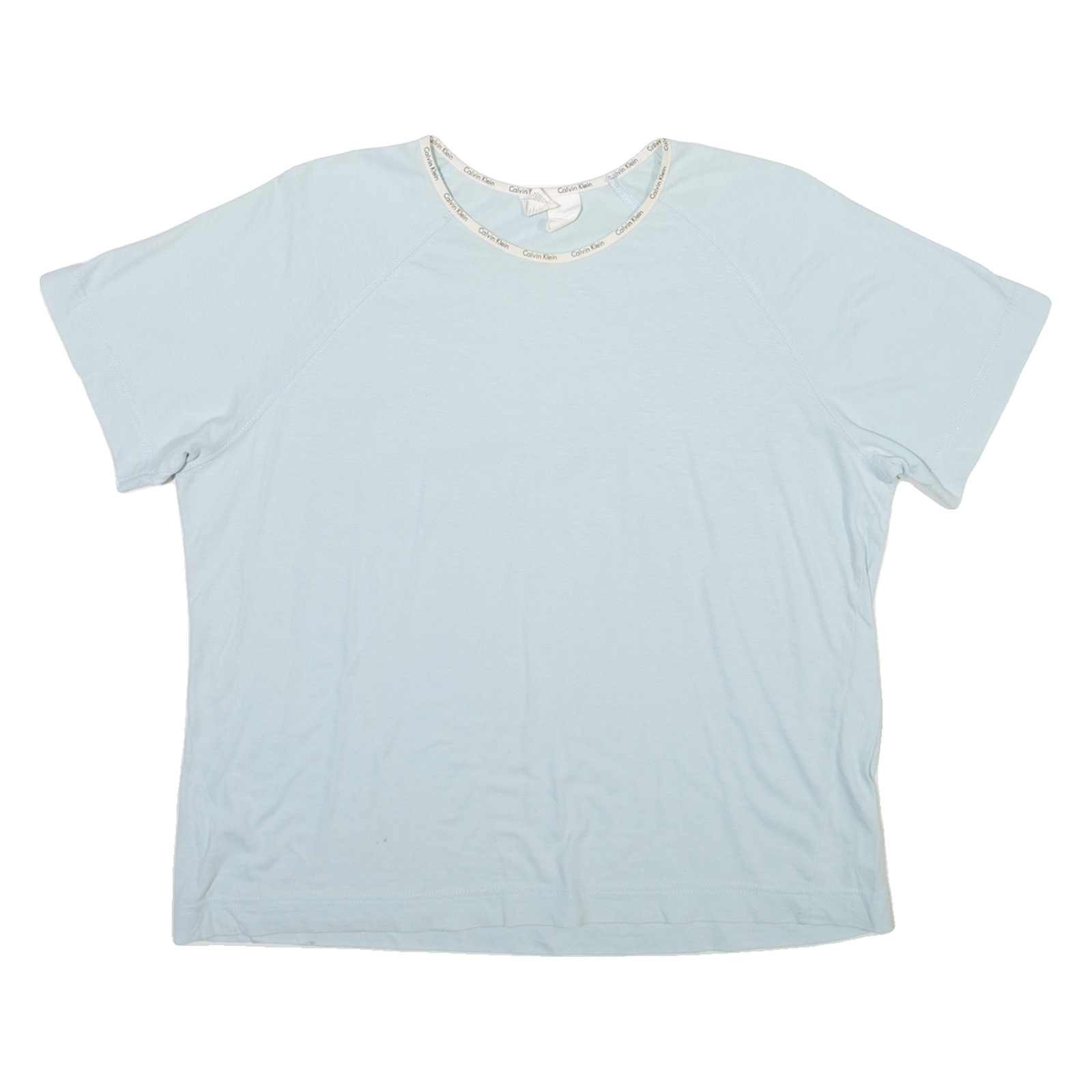 CALVIN KLEIN Womens T-Shirt Blue L Refurbished - N/A refurbished available on Cerqular