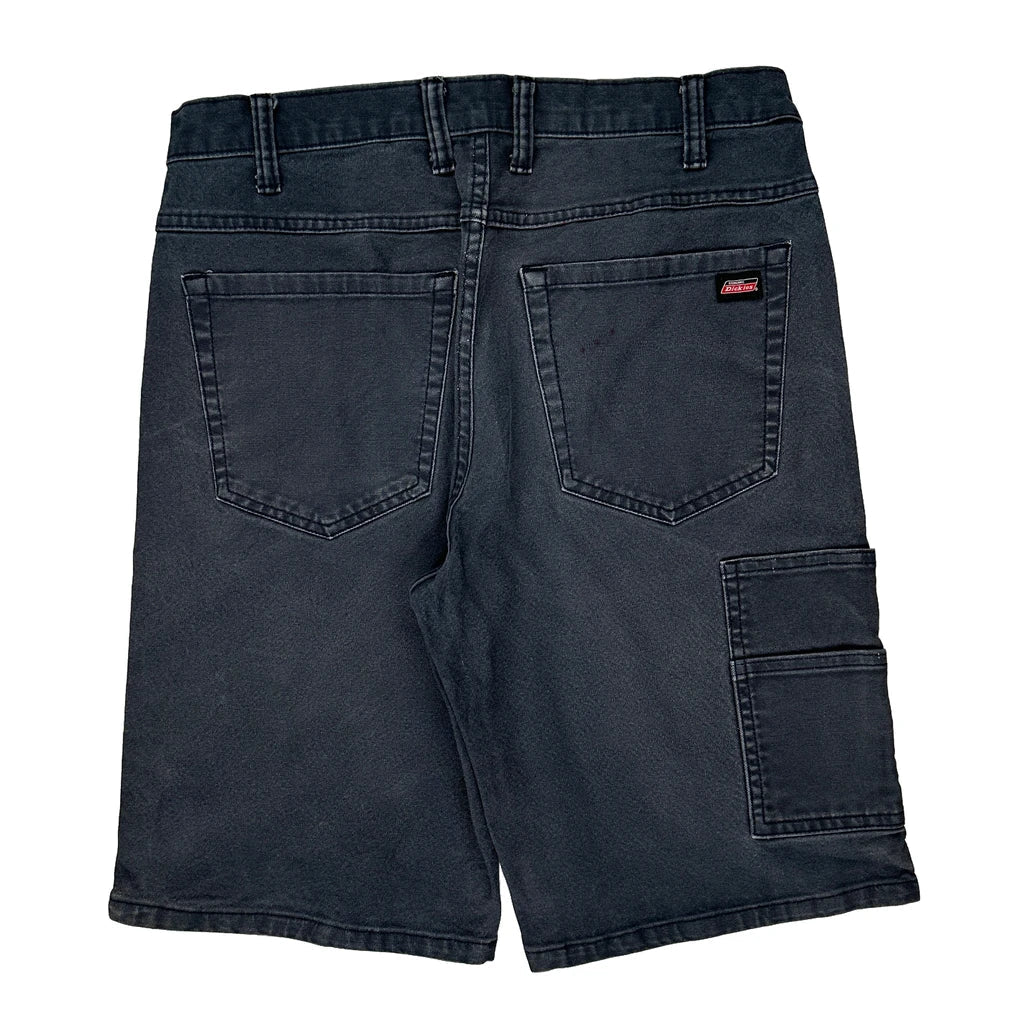 Dickies Carpenter Shorts - 32W 11L Grey Cotton Refurbished - Thrifted (note: this is a term often used to describe second- refurbished available on Cerqular
