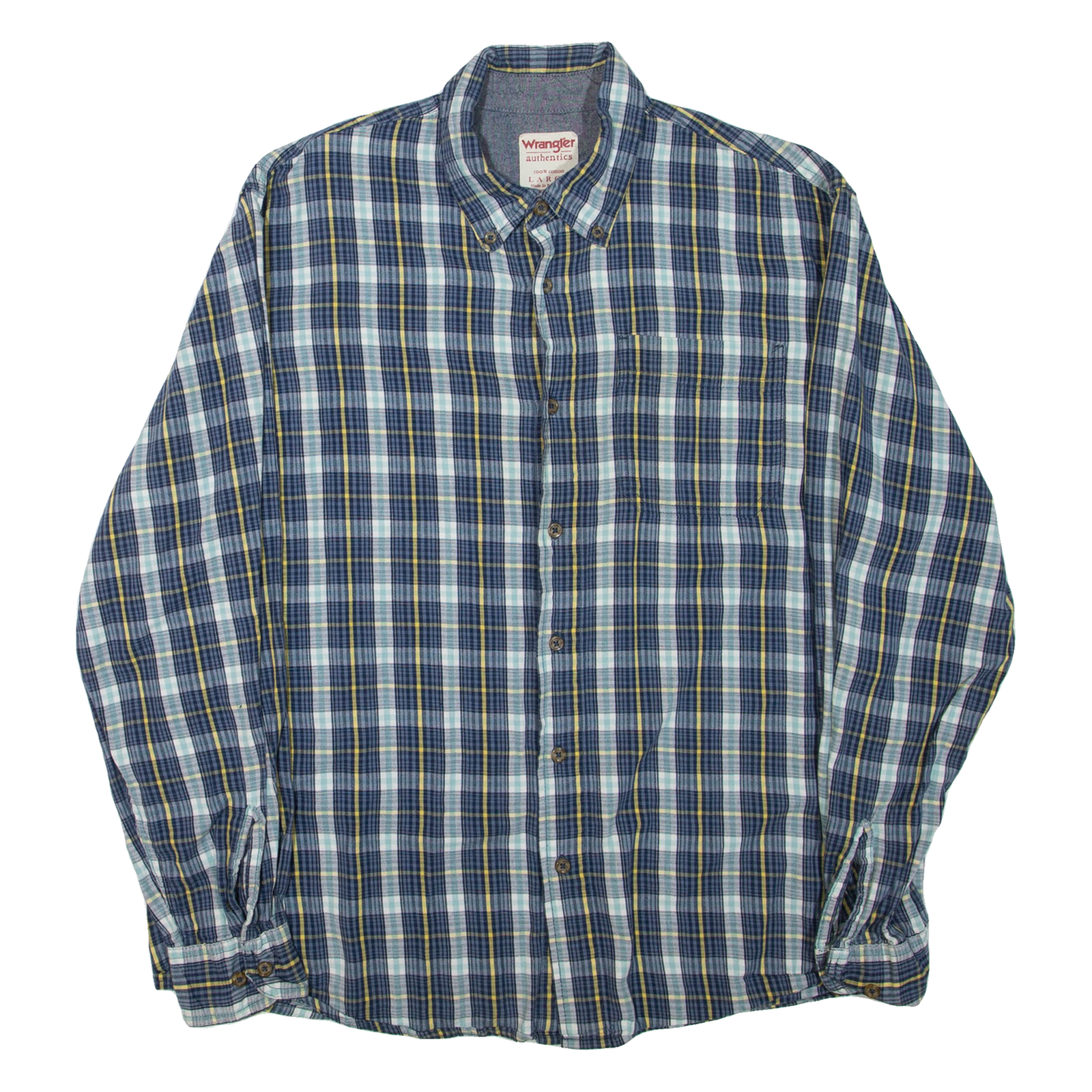 Buy WRANGLER Mens Shirt Blue Check Long Sleeve L Refurbished - $24.69 WRANGLER Mens Shirt Blue Check Long Sleeve L Refurbished - N/A refurbished available on Cerqular