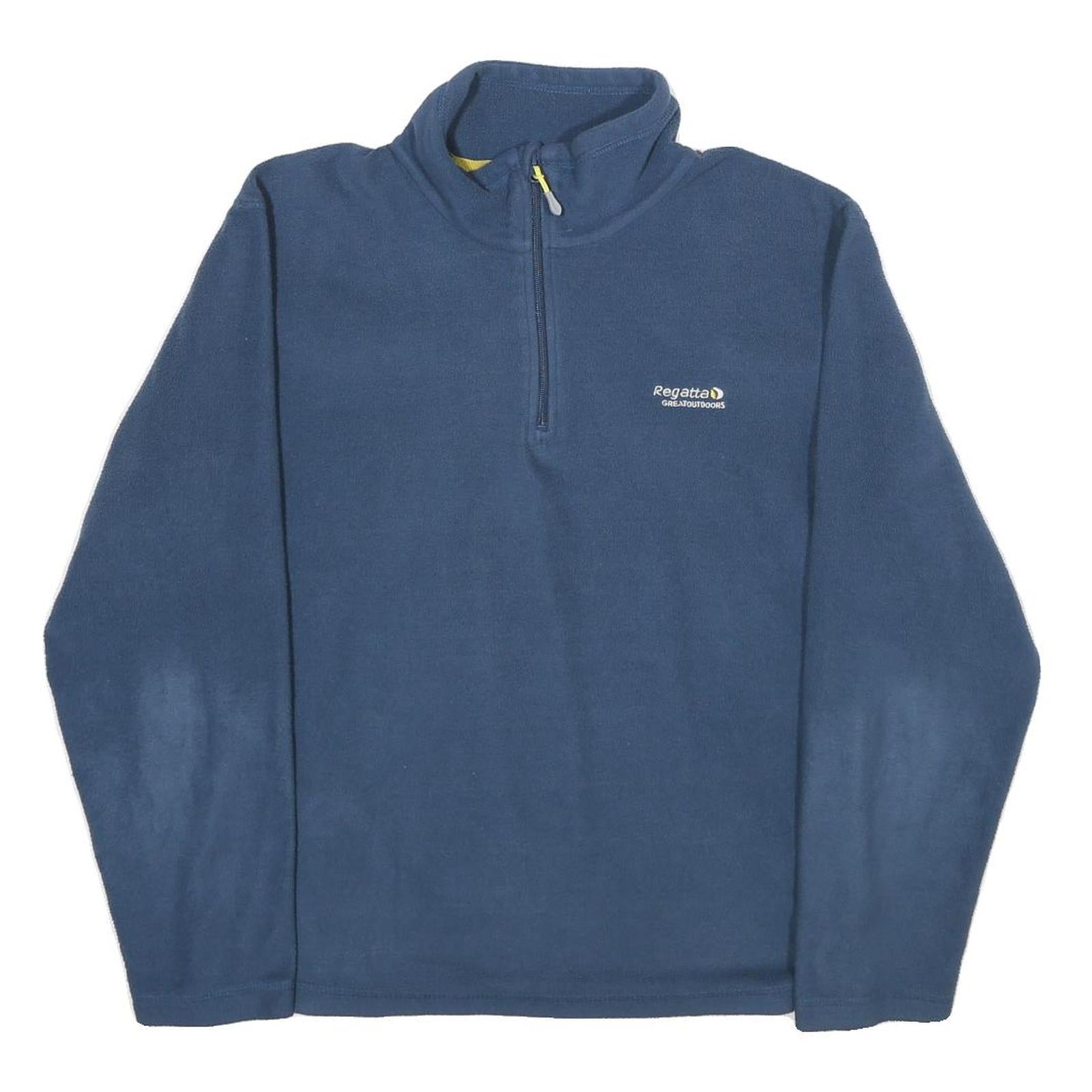 REGATTA Mens Blue Outdoor Pullover Plain Crew Neck Basic Knit S Fleece Jumper Refurbished - N/A refurbished available on Cerqular