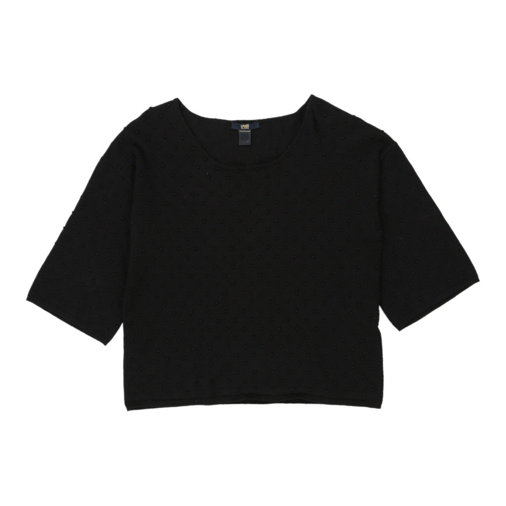 Cavalli Class T-Shirt - Medium Black Cotton | Size: medium Refurbished - N/A (Preloved Designer is not a specific brand, it refurbished available on Cerqular