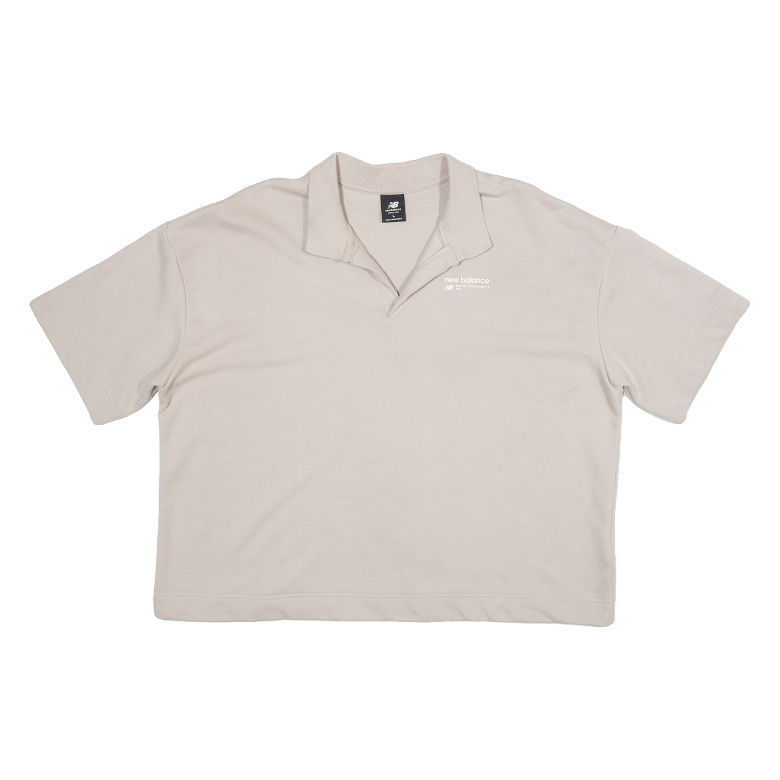 NEW BALANCE Womens Polo Shirt Brown L Refurbished - N/A refurbished available on Cerqular