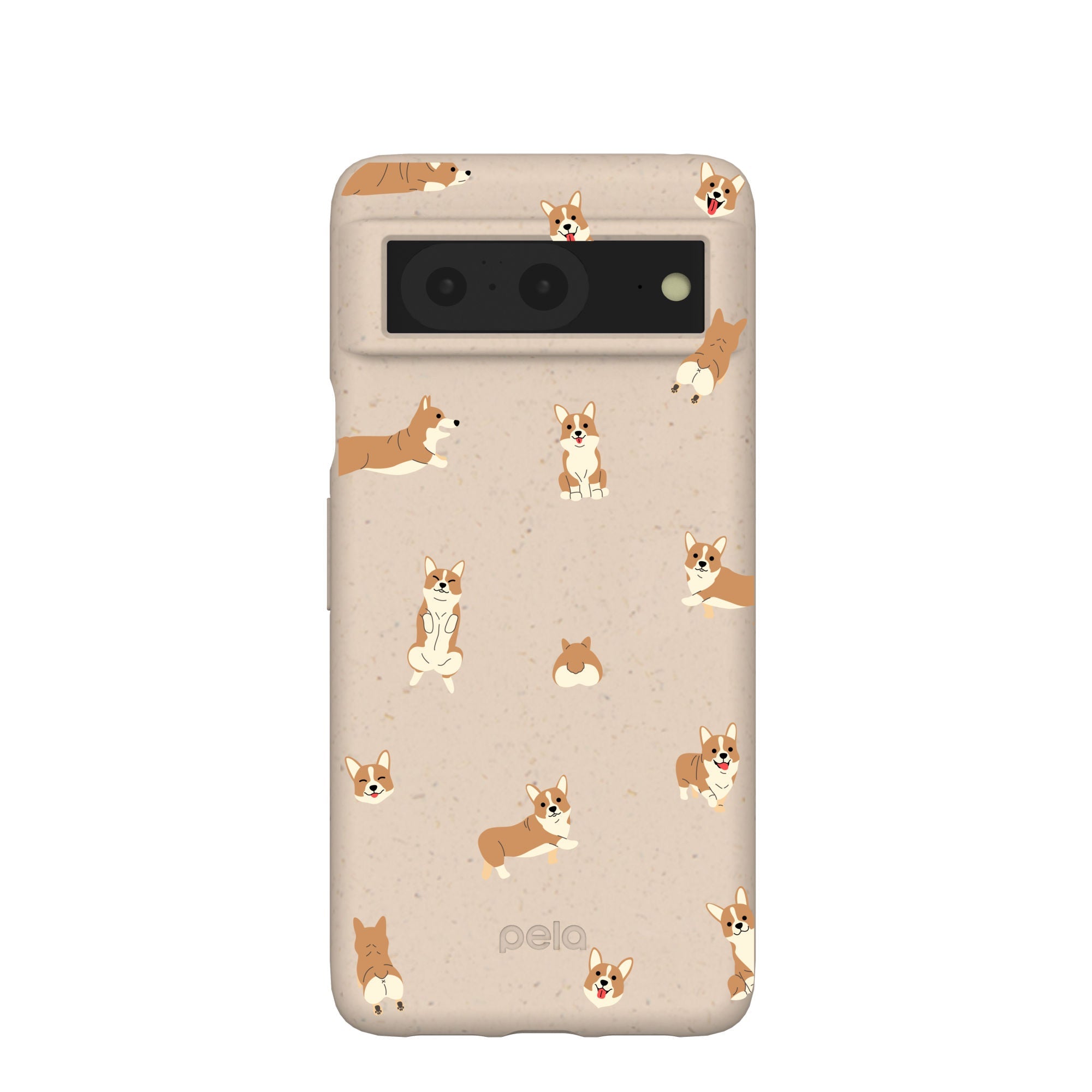 Seashell Corgi Cuties Google Pixel 8 Case Refurbished - Pela Case refurbished available on Cerqular