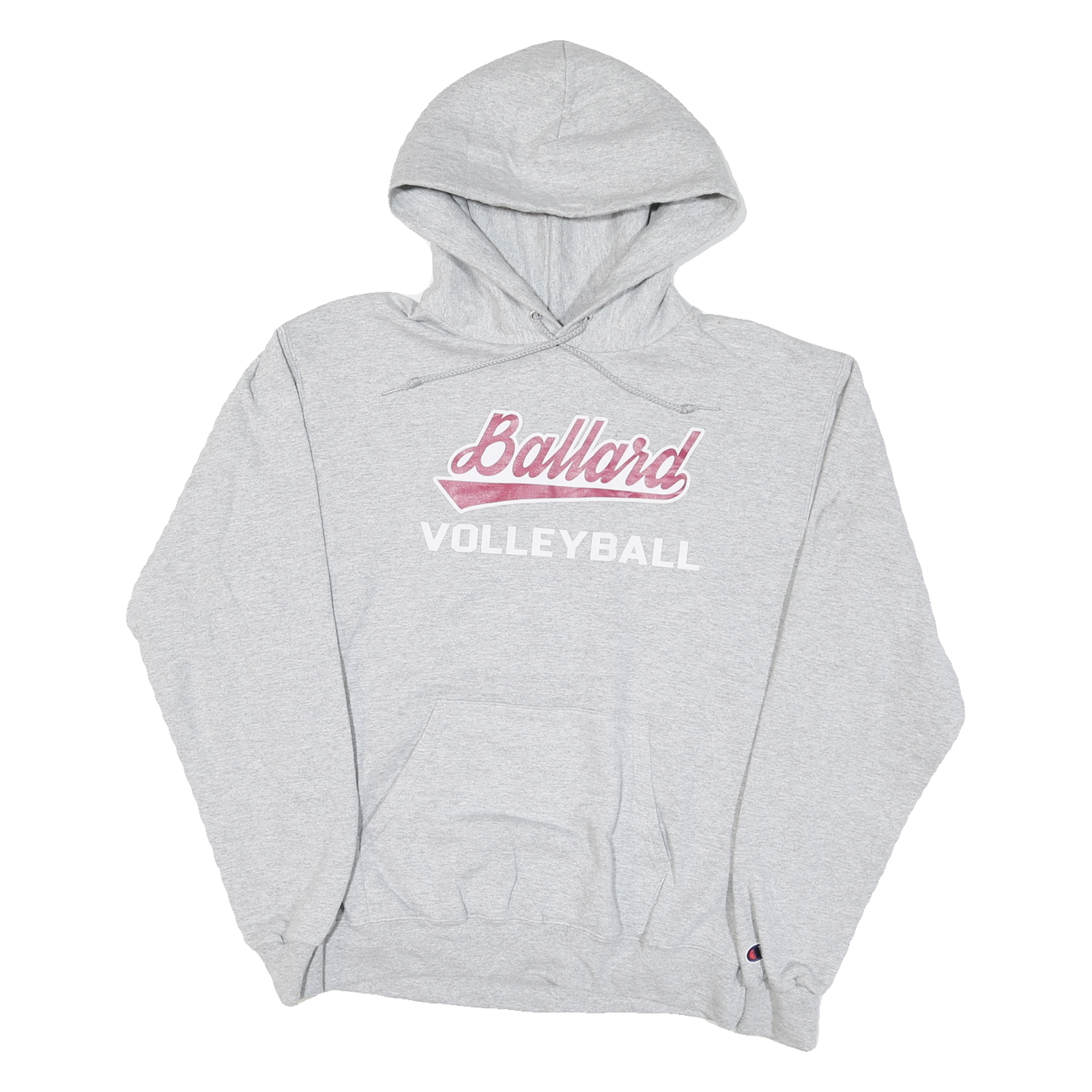 CHAMPION Mens Grey Ballard Volleyball Hoodie M Cotton Blend Pullover Sweatshirt Refurbished - N/A refurbished available on Cerqular