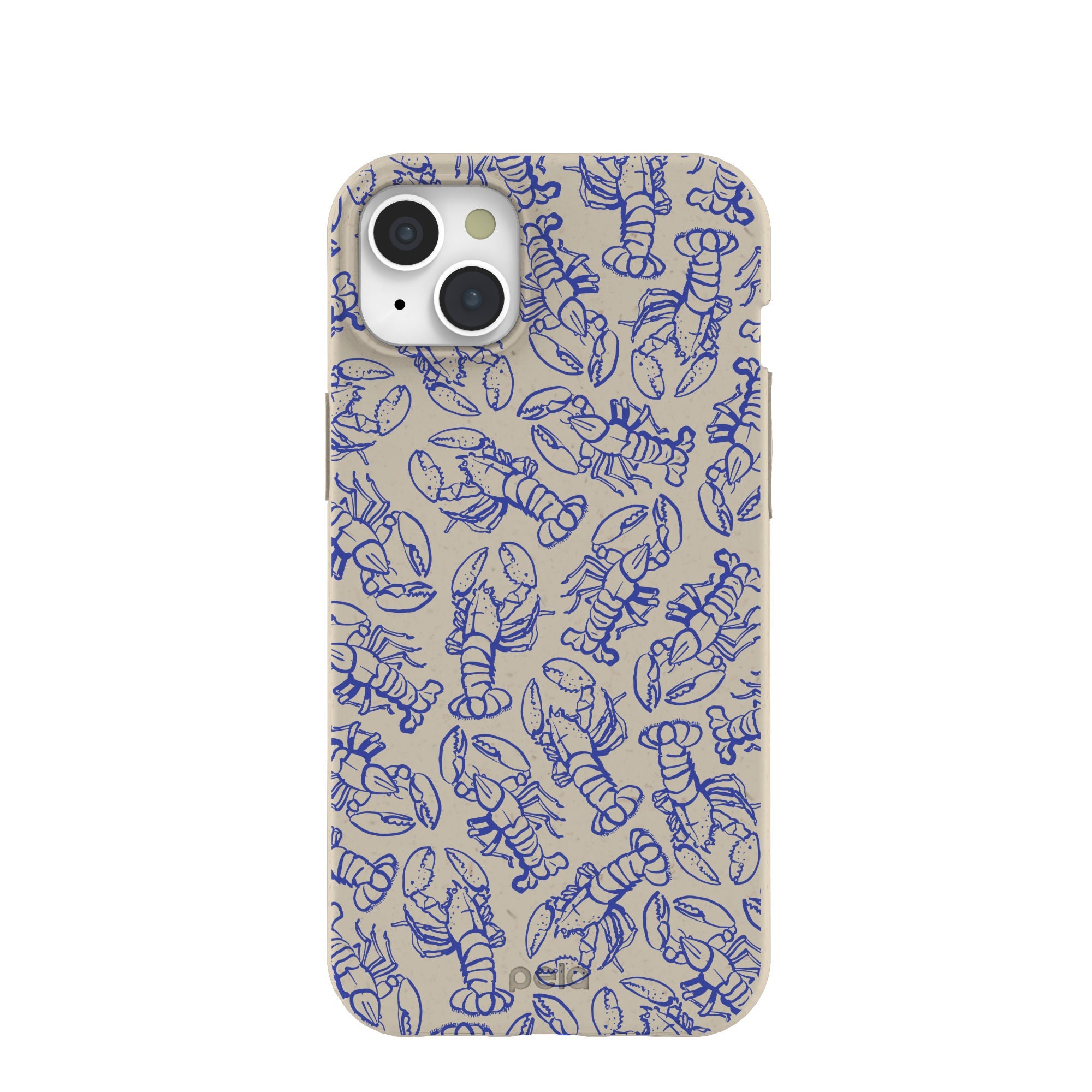 London Fog Blue Lobster iPhone 15 Plus Case Refurbished - Pela Case refurbished available on Cerqular