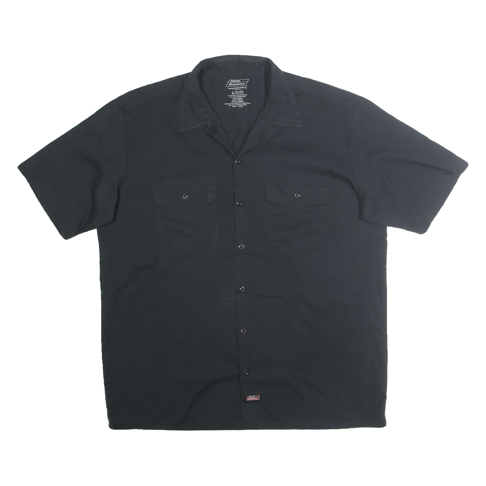 Buy DICKIES Mens Black Cotton Blend Workwear Shirt L Button Pocket Casual Short Refurbished - $38.99 DICKIES Mens Black Cotton Blend Workwear Shirt L Button Pocket Casual Short Refurbished - N/A refurbished available on Cerqular