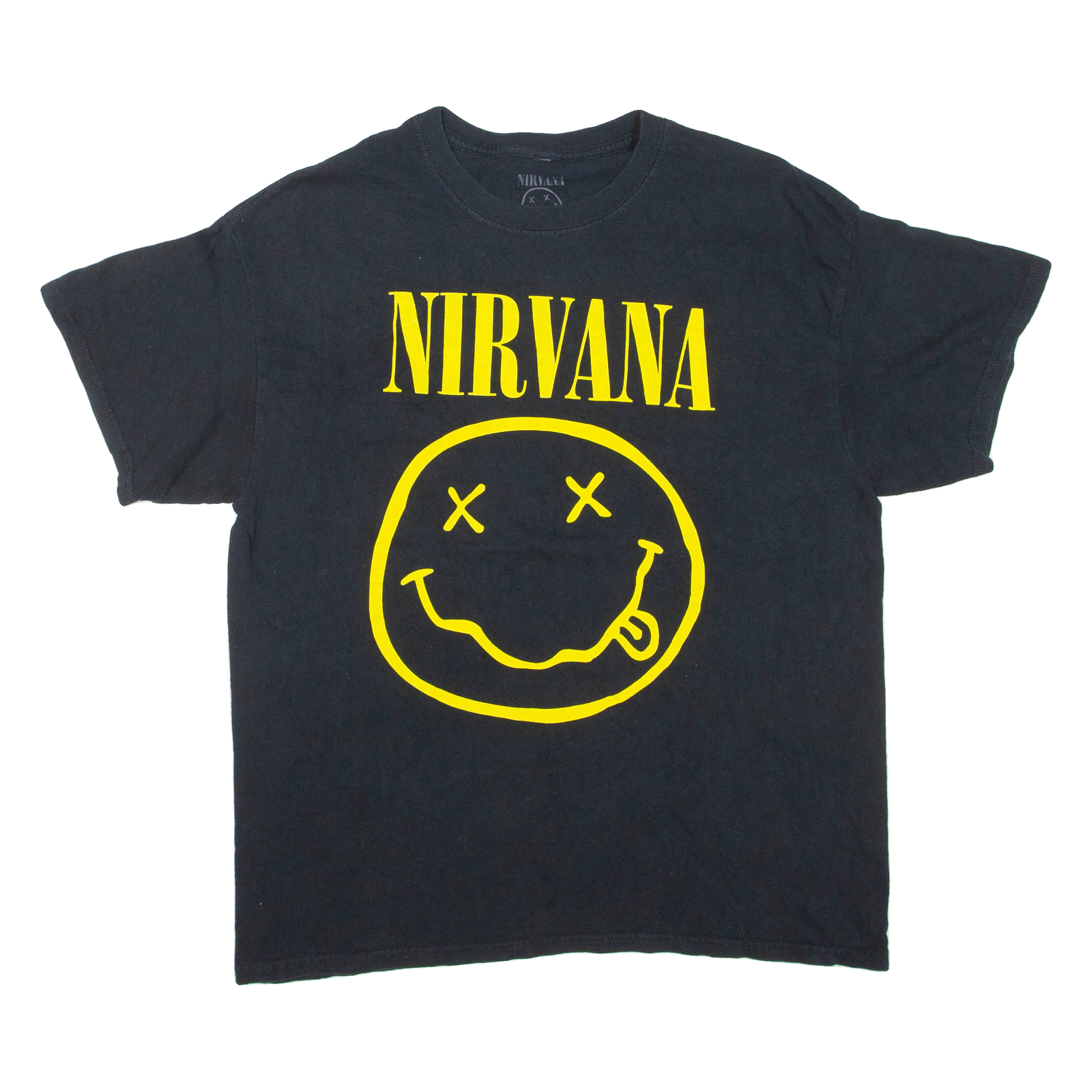 NIRVANA Mens Band T-Shirt Black L Refurbished - N/A refurbished available on Cerqular