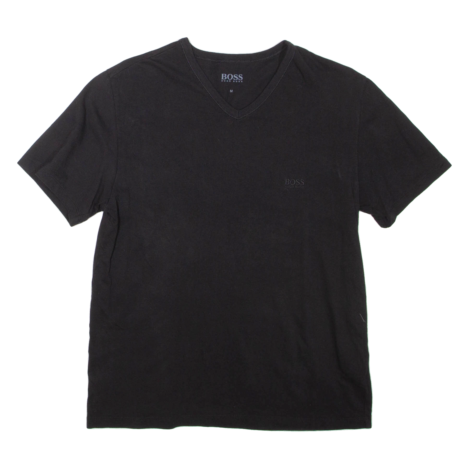 BOSS Mens T-Shirt Black V-Neck M Refurbished - N/A refurbished available on Cerqular