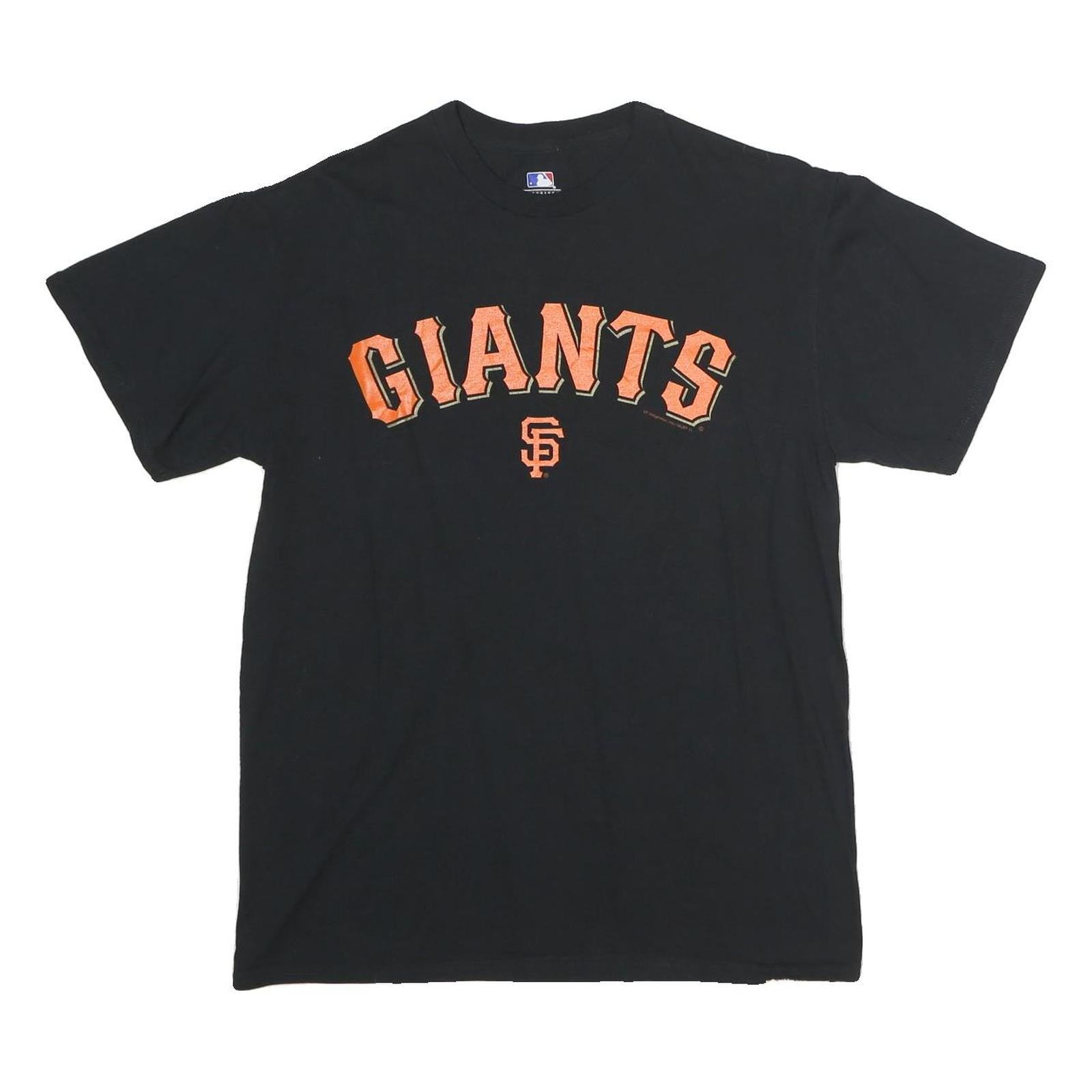 GENUINE MERCHANDISE Mens Black Giants Graphic T-Shirt M Short Sleeve Crew Neck Refurbished - N/A refurbished available on Cerqular