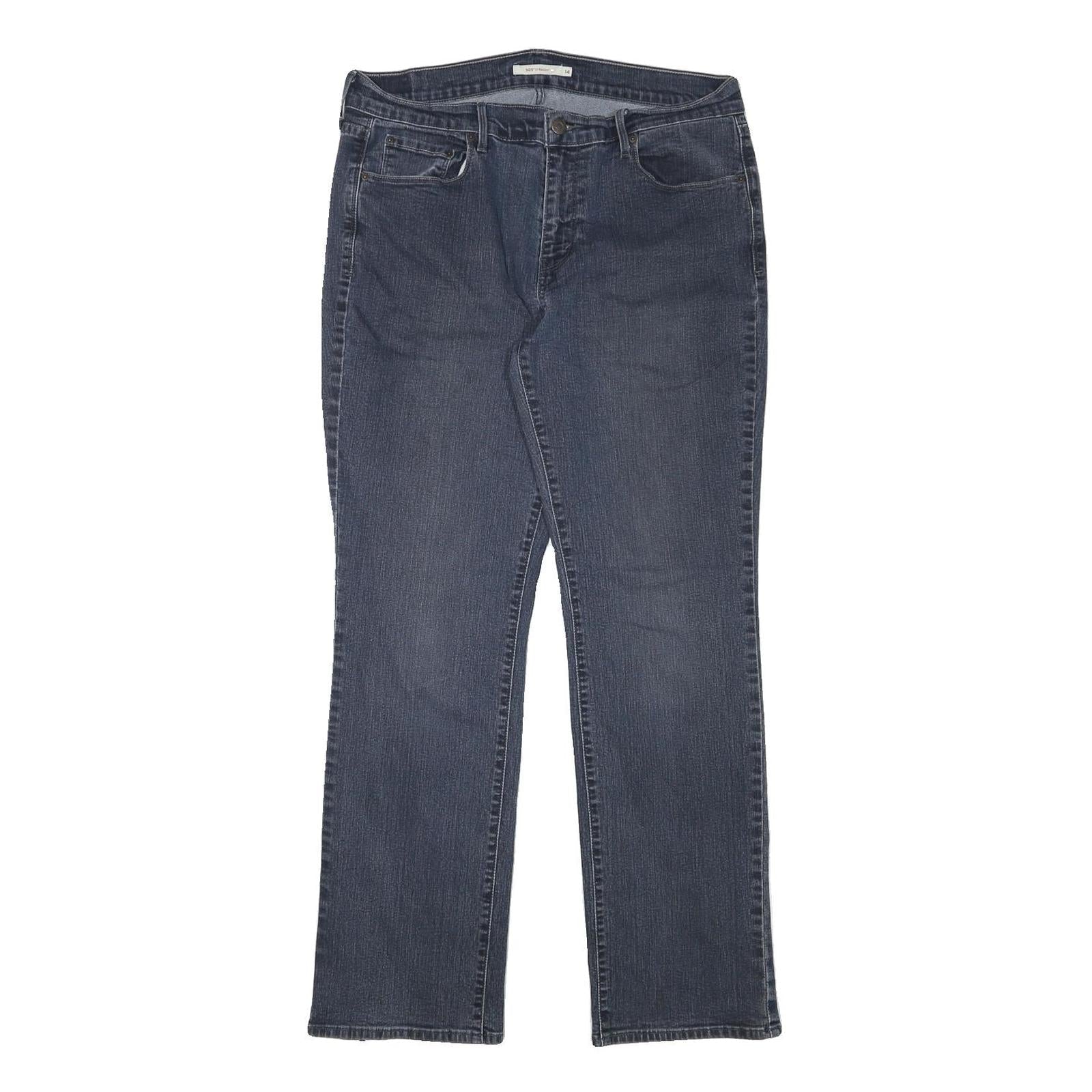 LEVI'S 505 Womens Jeans Blue Regular Straight Denim Medium W34 L30 Classic Fit Refurbished - N/A refurbished available on Cerqular
