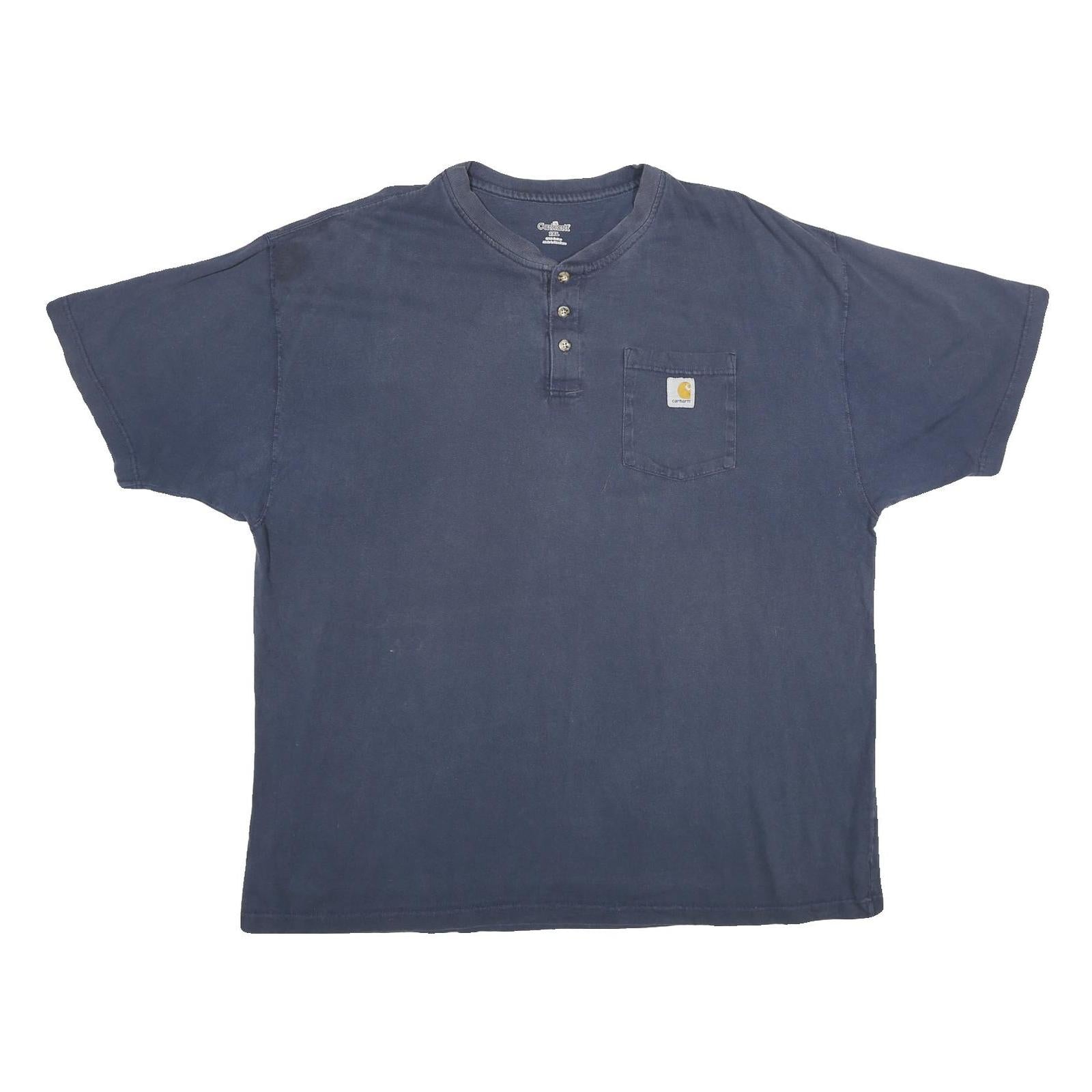 Buy CARHARTT Mens Blue Henley 2XL Short Sleeve Cotton Pocket Work T-Shirt Refurbished - $24.69 CARHARTT Mens Blue Henley 2XL Short Sleeve Cotton Pocket Work T-Shirt Refurbished - N/A refurbished available on Cerqular