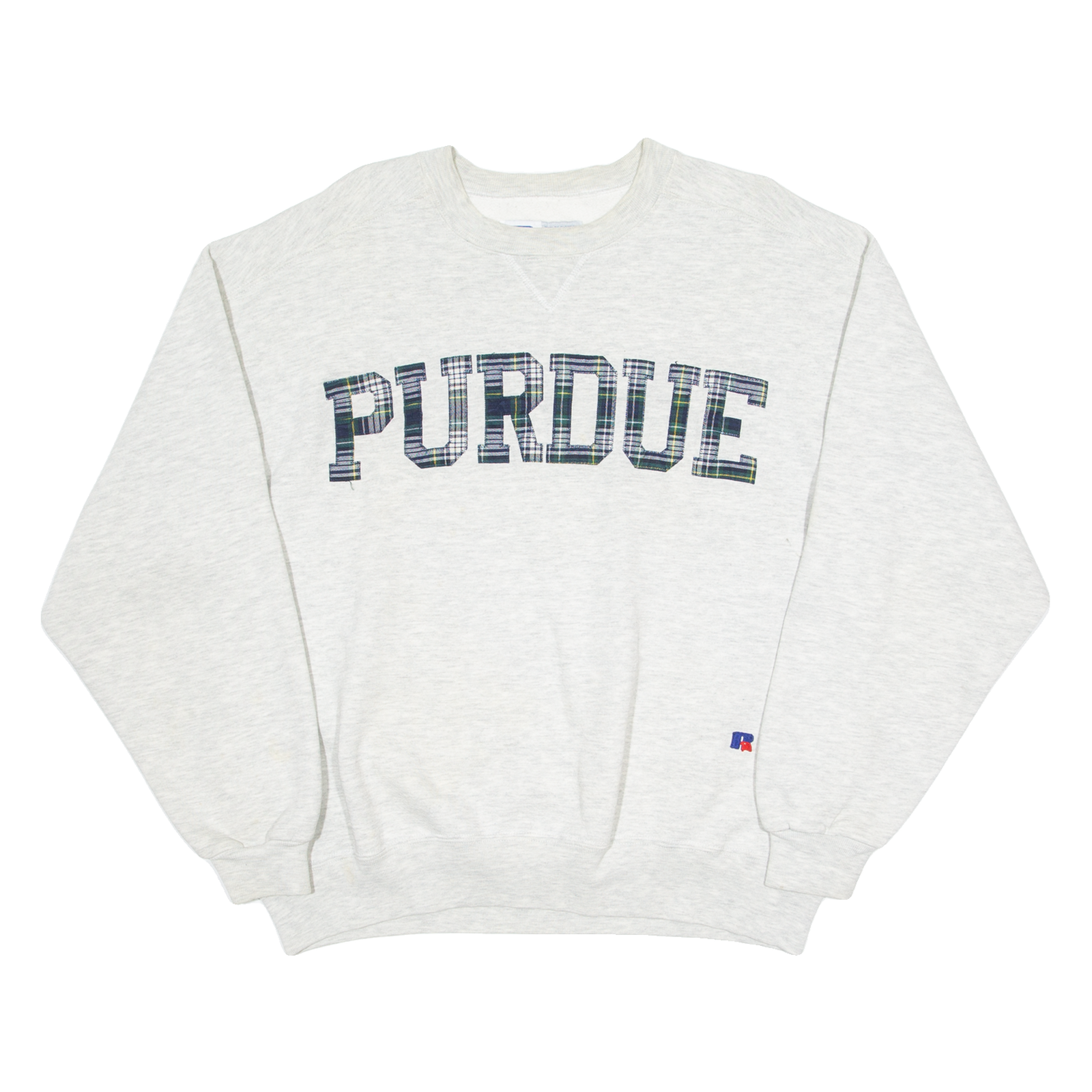 RUSSELL ATHLETIC Purdue University Mens Sweatshirt Grey Crew Neck USA XL Refurbished - N/A refurbished available on Cerqular
