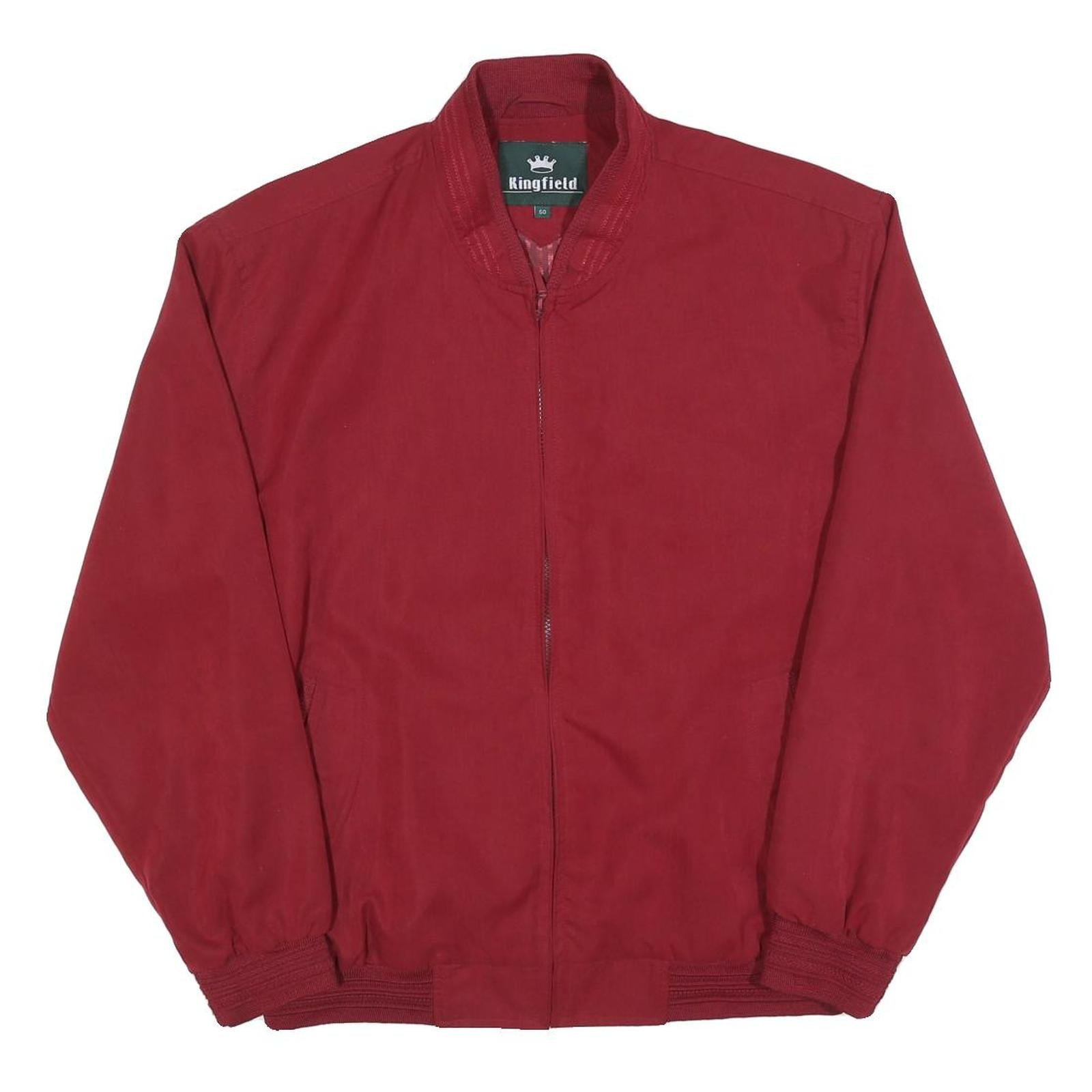 Buy KINGFIELD Mens Red Jacket L Polyester Plain Zip Bomber Casual Outerwear Refurbished - $37.69 KINGFIELD Mens Red Jacket L Polyester Plain Zip Bomber Casual Outerwear Refurbished - N/A refurbished available on Cerqular