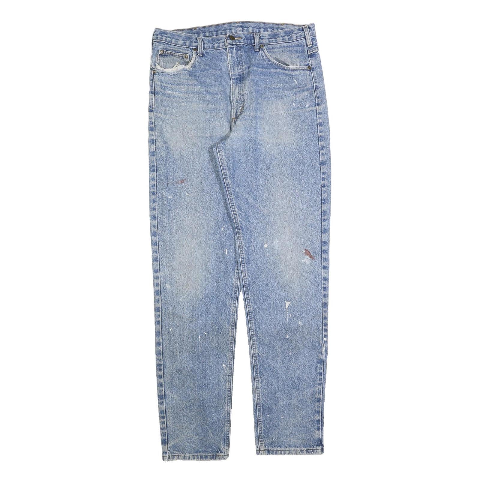 CARHARTT Mens Regular Fit Blue Denim Plain Jeans W36 L36 Workwear Zip Fly Refurbished - N/A refurbished available on Cerqular