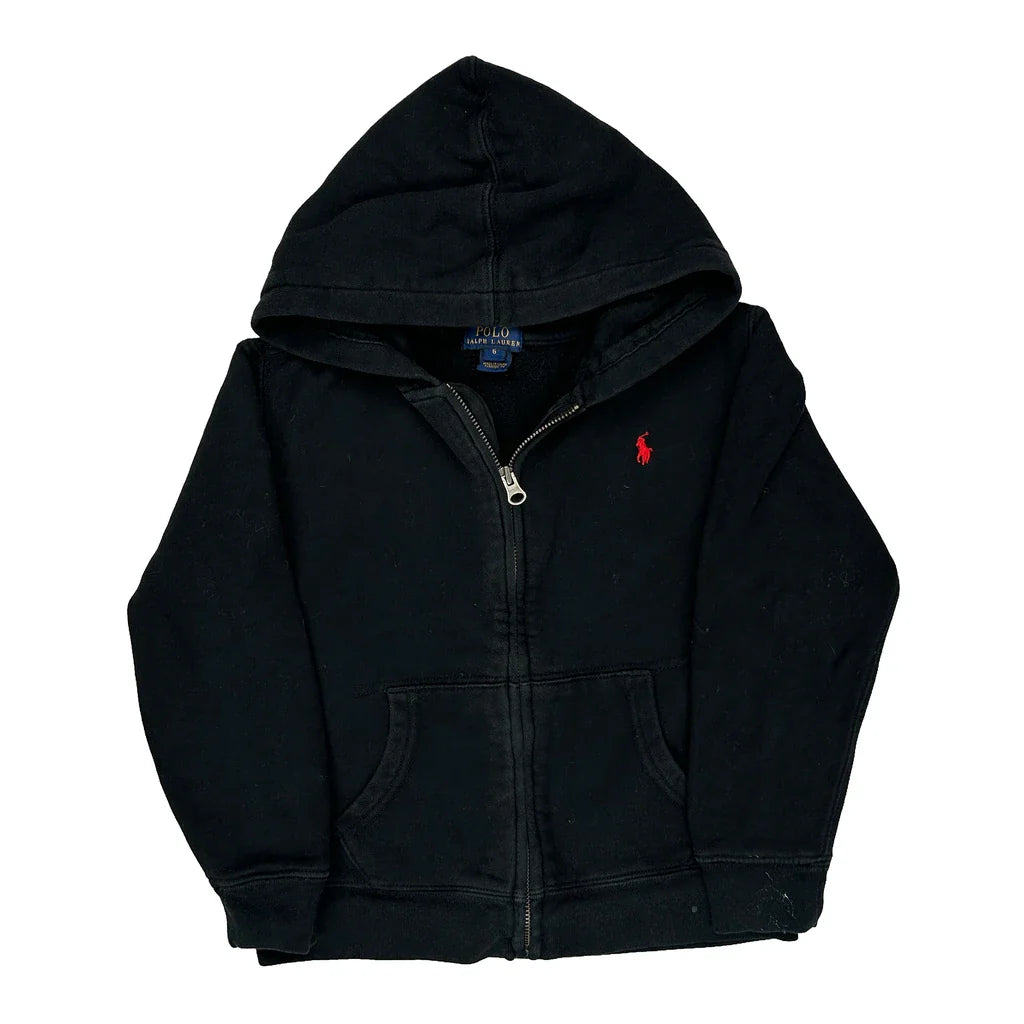 Buy Age 6 Polo By Ralph Lauren Hoodie - XS Black Cotton Refurbished - $18.75 Age 6 Polo By Ralph Lauren Hoodie - XS Black Cotton Refurbished - Thrifted (note: this is a term often used to describe second- refurbished available on Cerqular