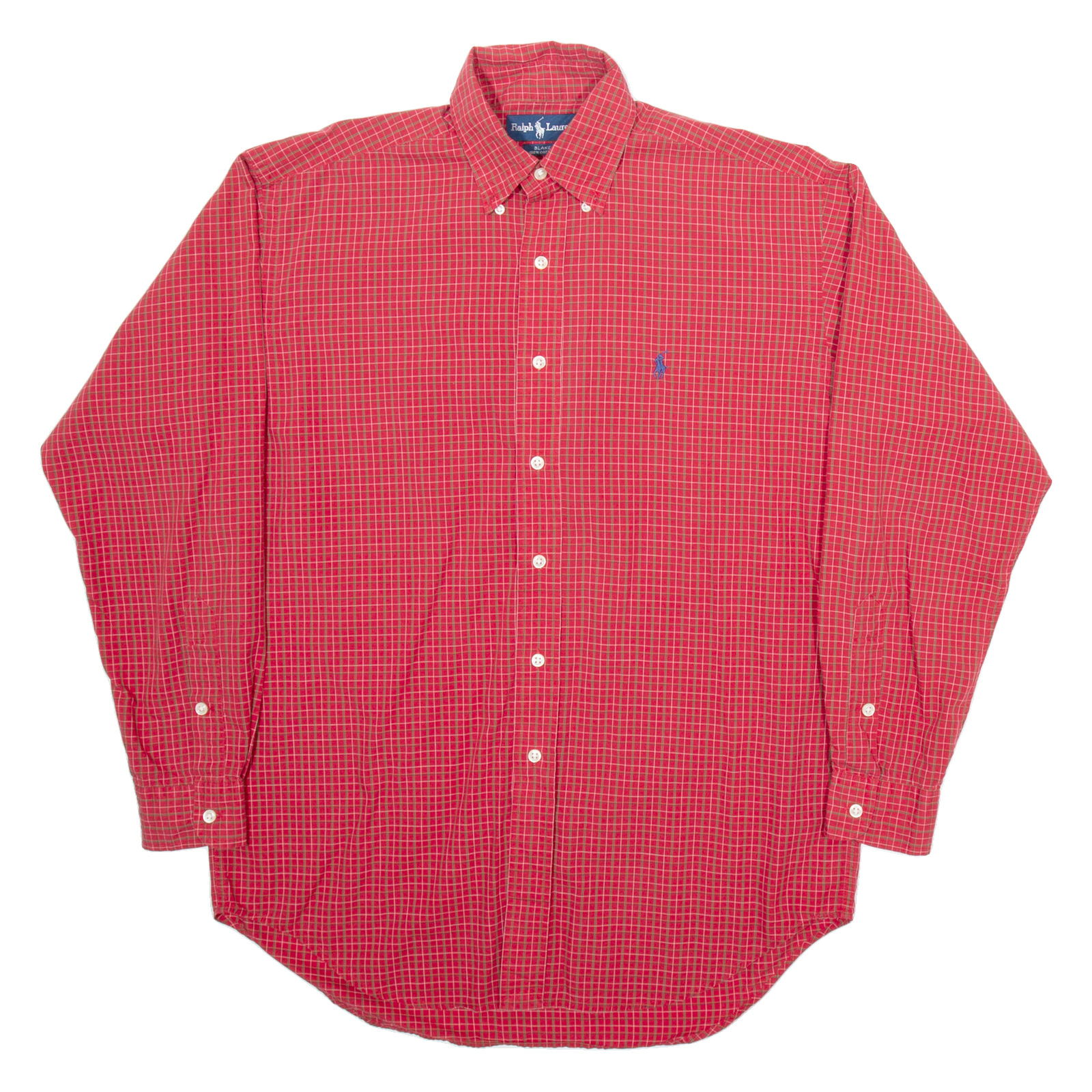RALPH LAUREN Blake Mens Shirt Red Check Long Sleeve S Refurbished - N/A refurbished available on Cerqular