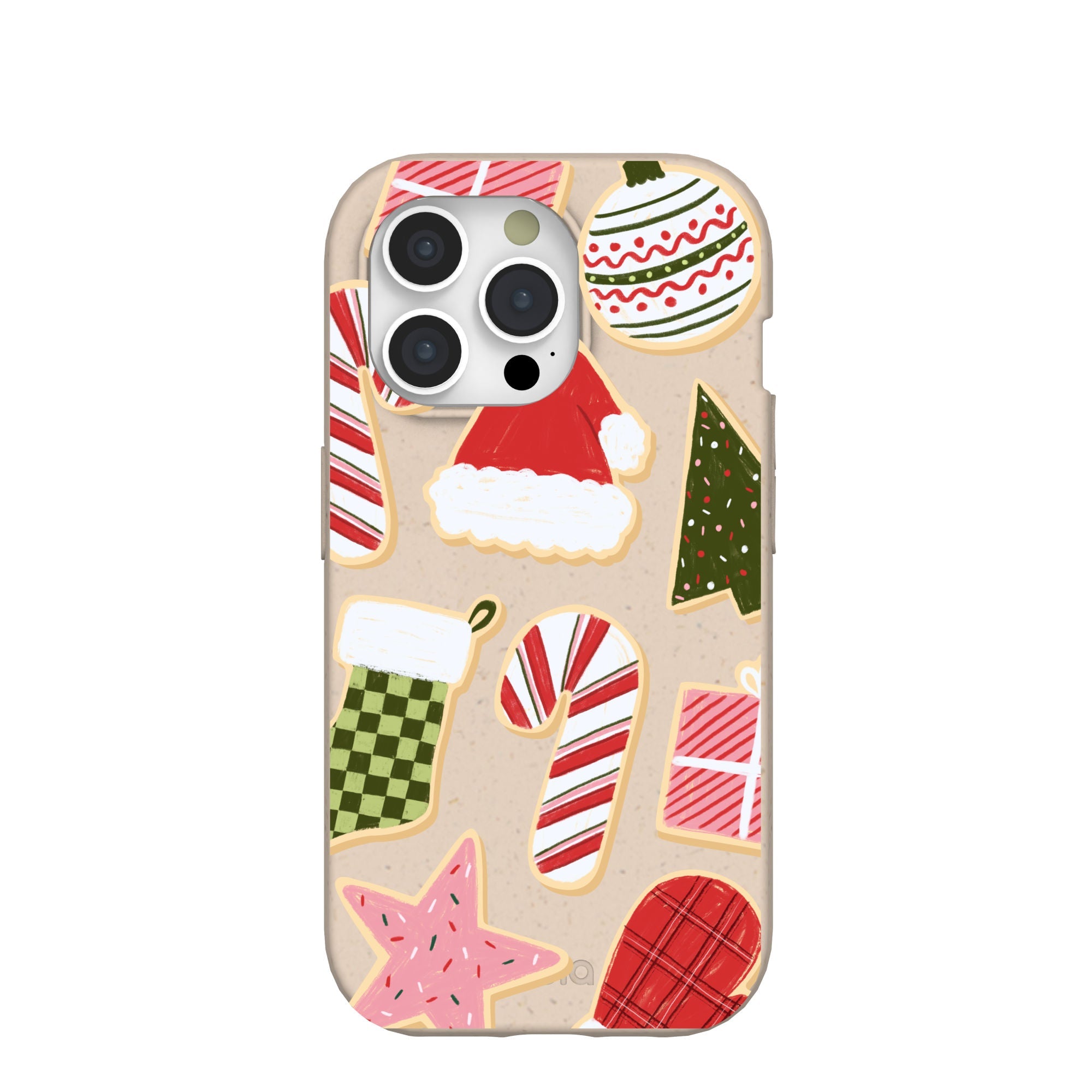 Seashell Festive Cookies iPhone 15 Pro Case Refurbished - Pela Case refurbished available on Cerqular