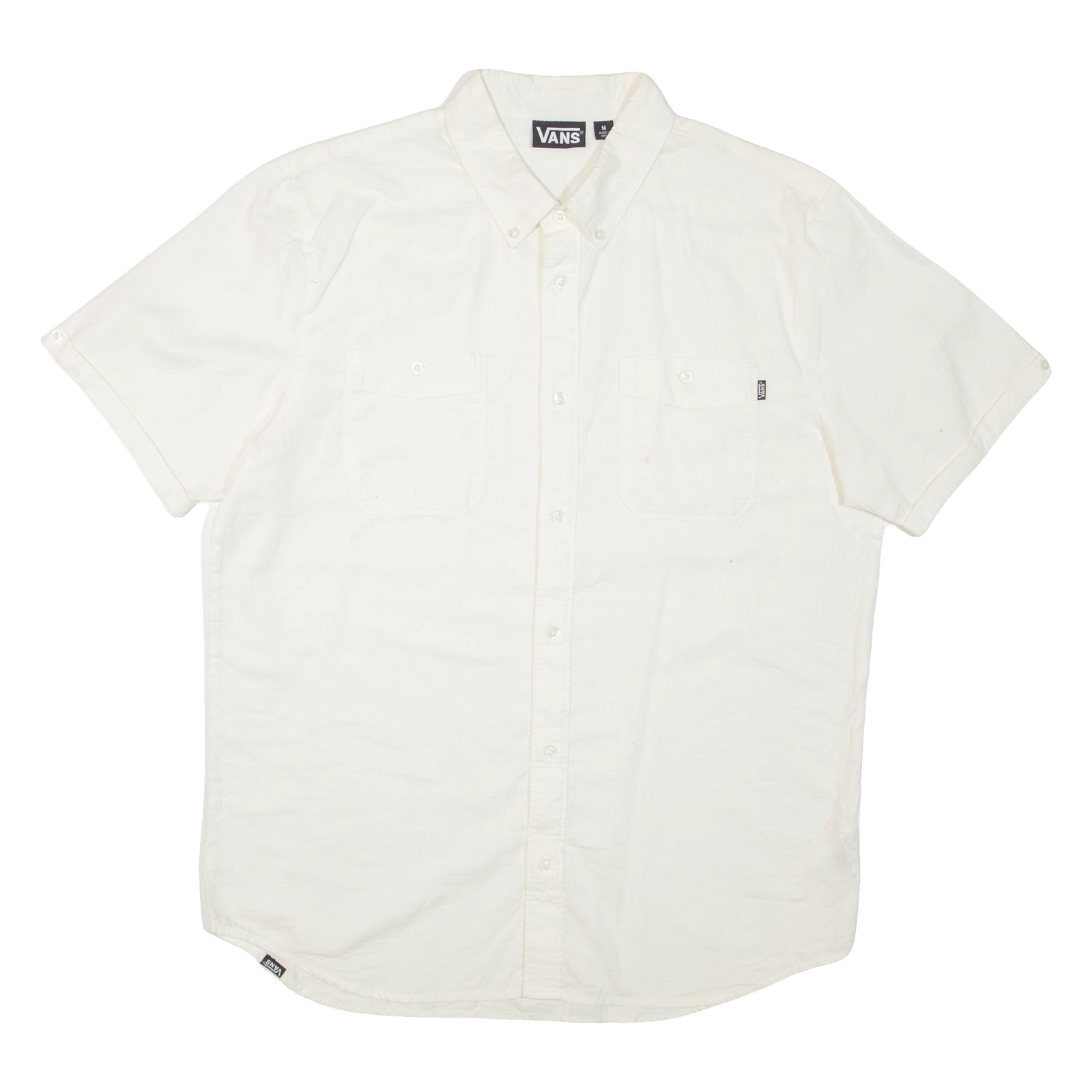 VANS Mens Plain Shirt White M Refurbished - N/A refurbished available on Cerqular