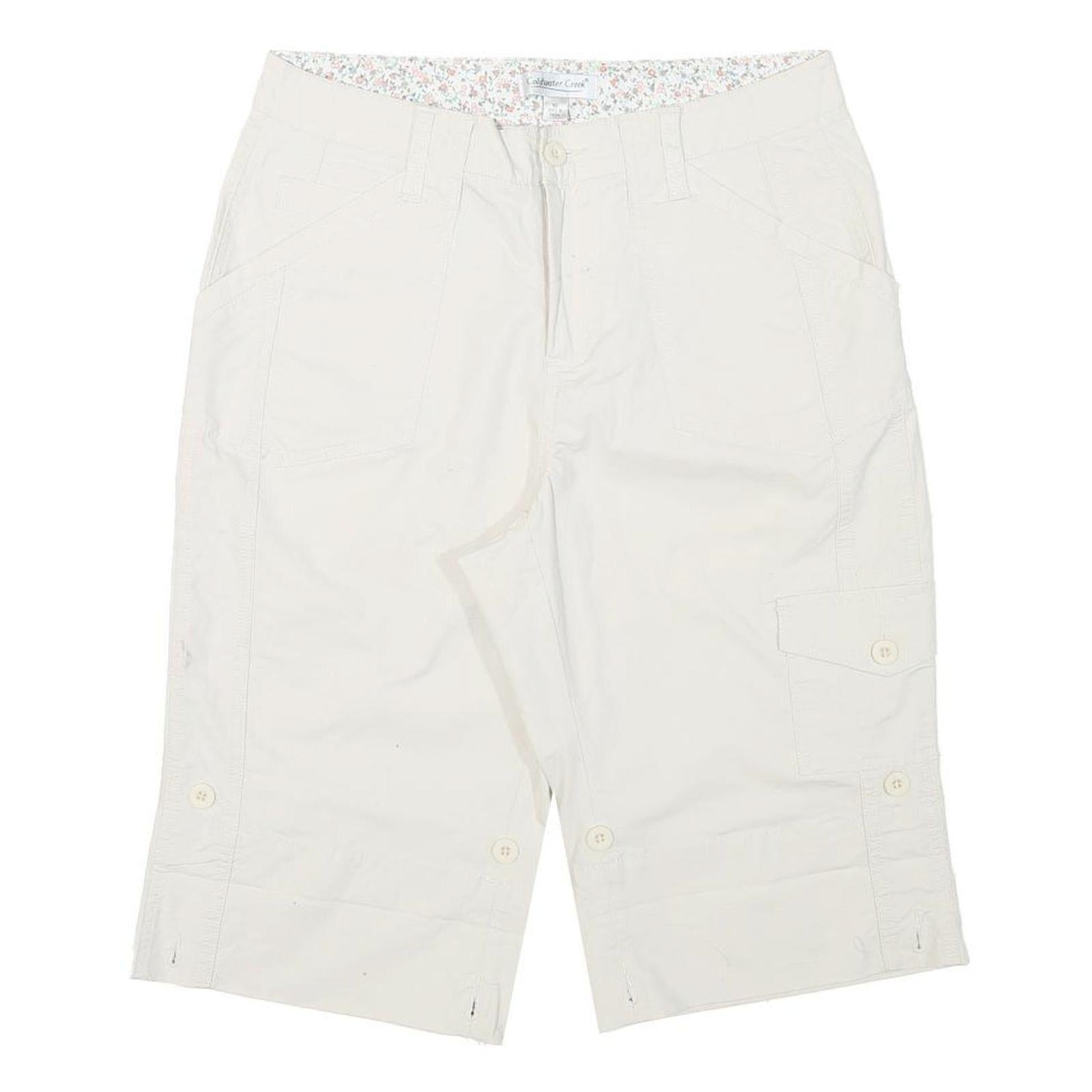 Buy COLDWATER CREEK Womens Shorts White Casual L W30 Cotton Blend Button Pockets Refurbished - $15.59 COLDWATER CREEK Womens Shorts White Casual L W30 Cotton Blend Button Pockets Refurbished - N/A refurbished available on Cerqular