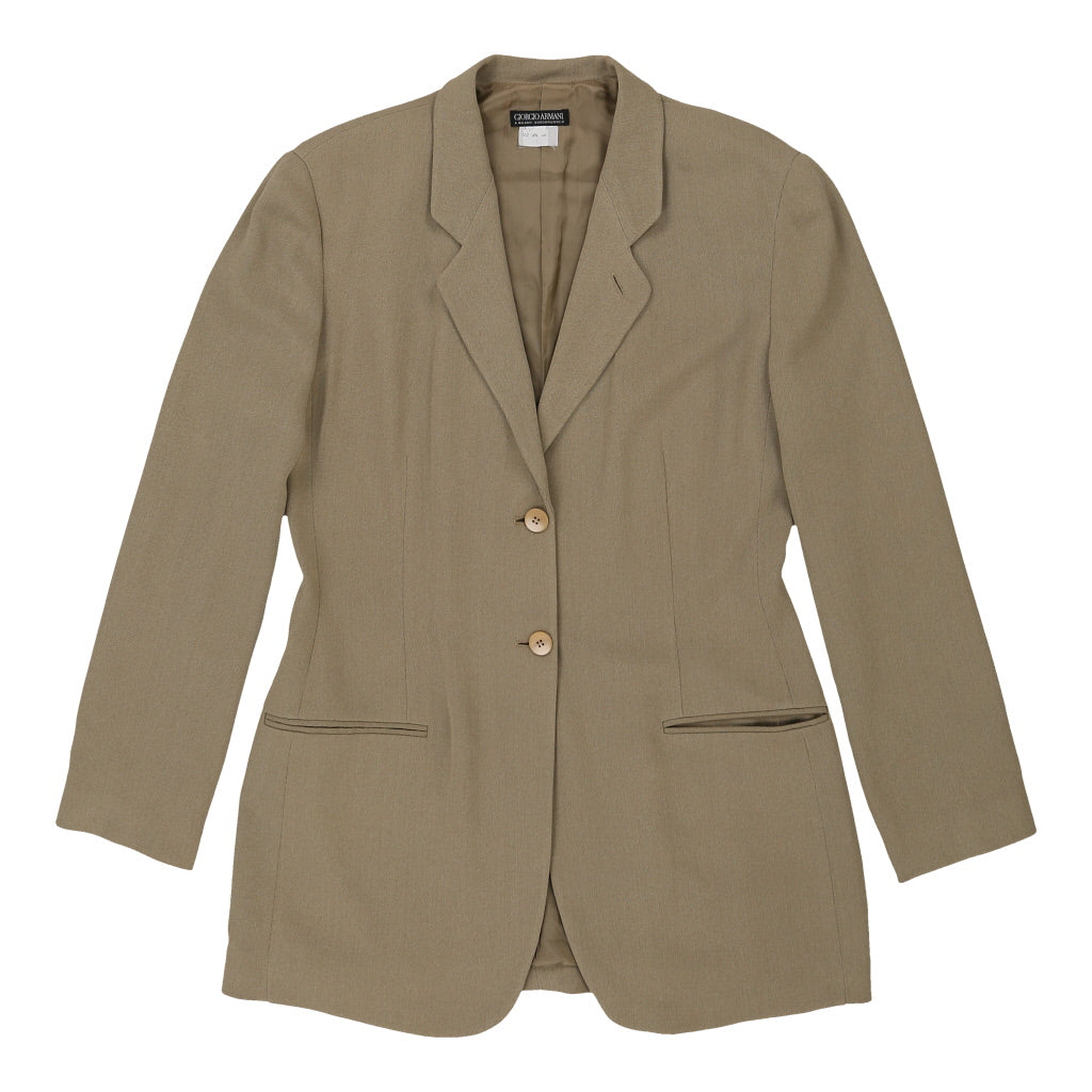 Giorgio Armani Blazer - Large Brown Wool | Size: large Refurbished - N/A (Preloved Designer is not a specific brand, it refurbished available on Cerqular